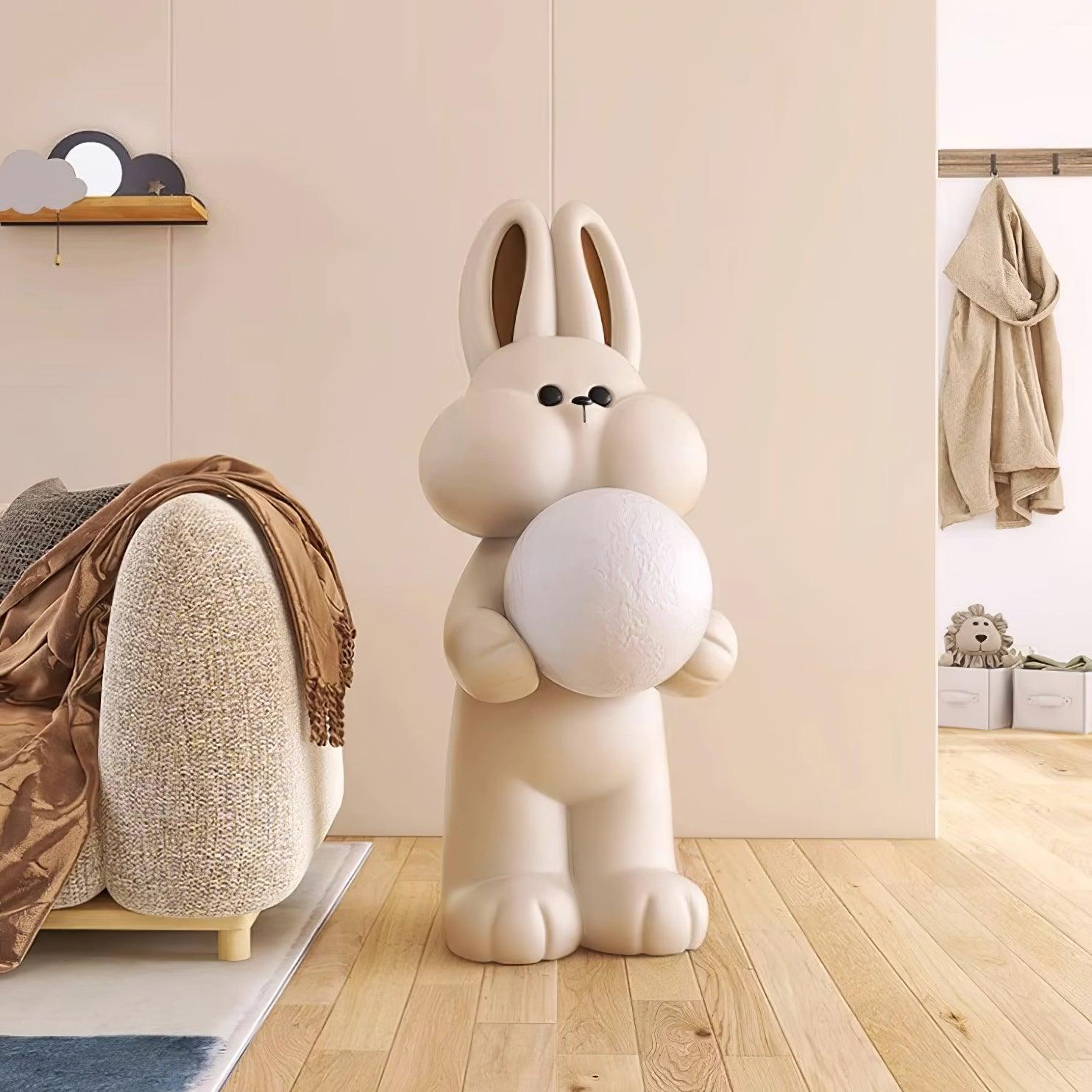 Peach Rabbit Floor Lamp