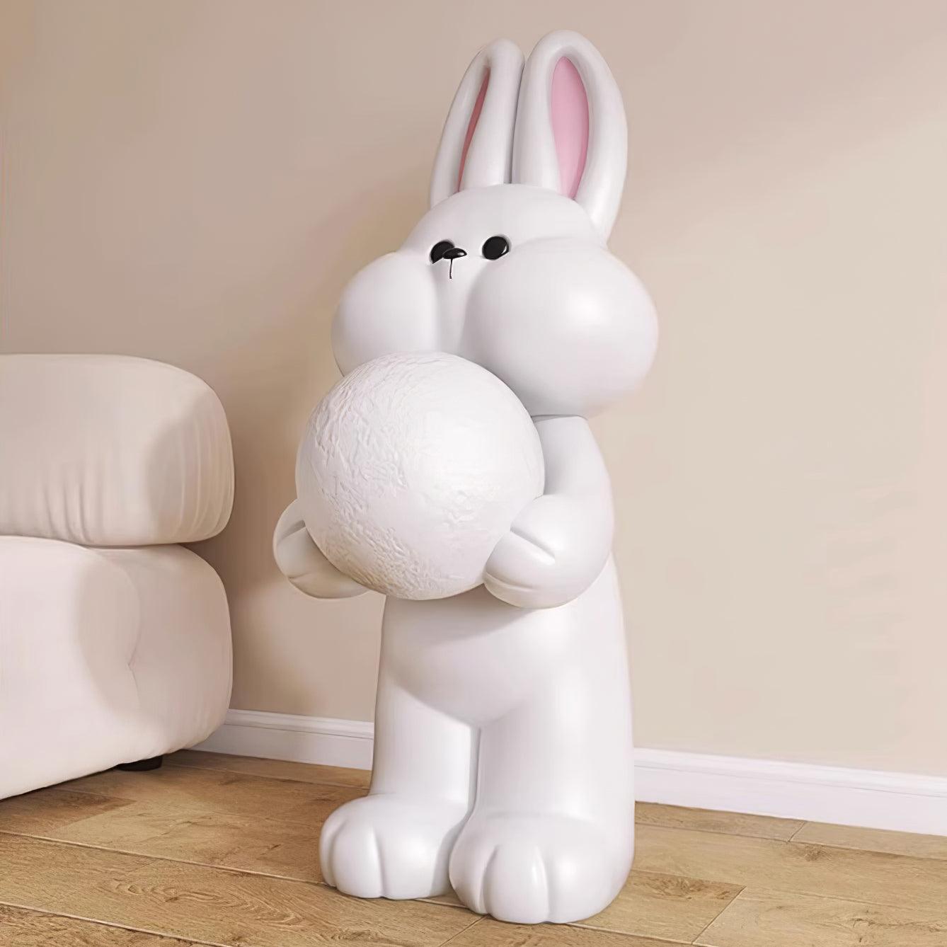 Peach Rabbit Floor Lamp