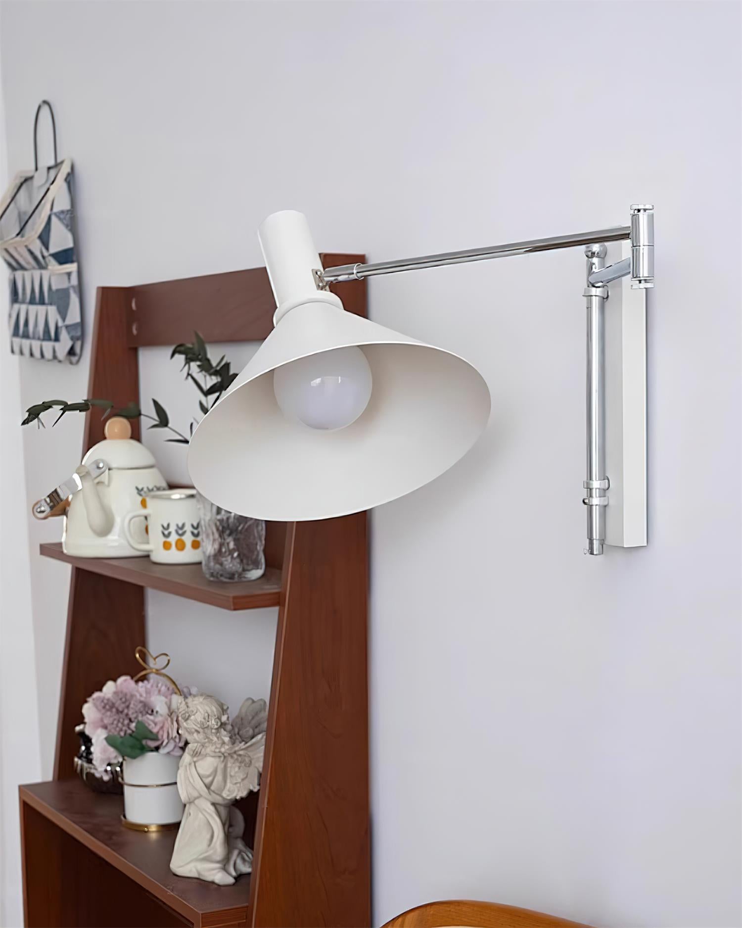 Peak Wall Lamp Adjustable Arm Red Reading-Neutral Decor