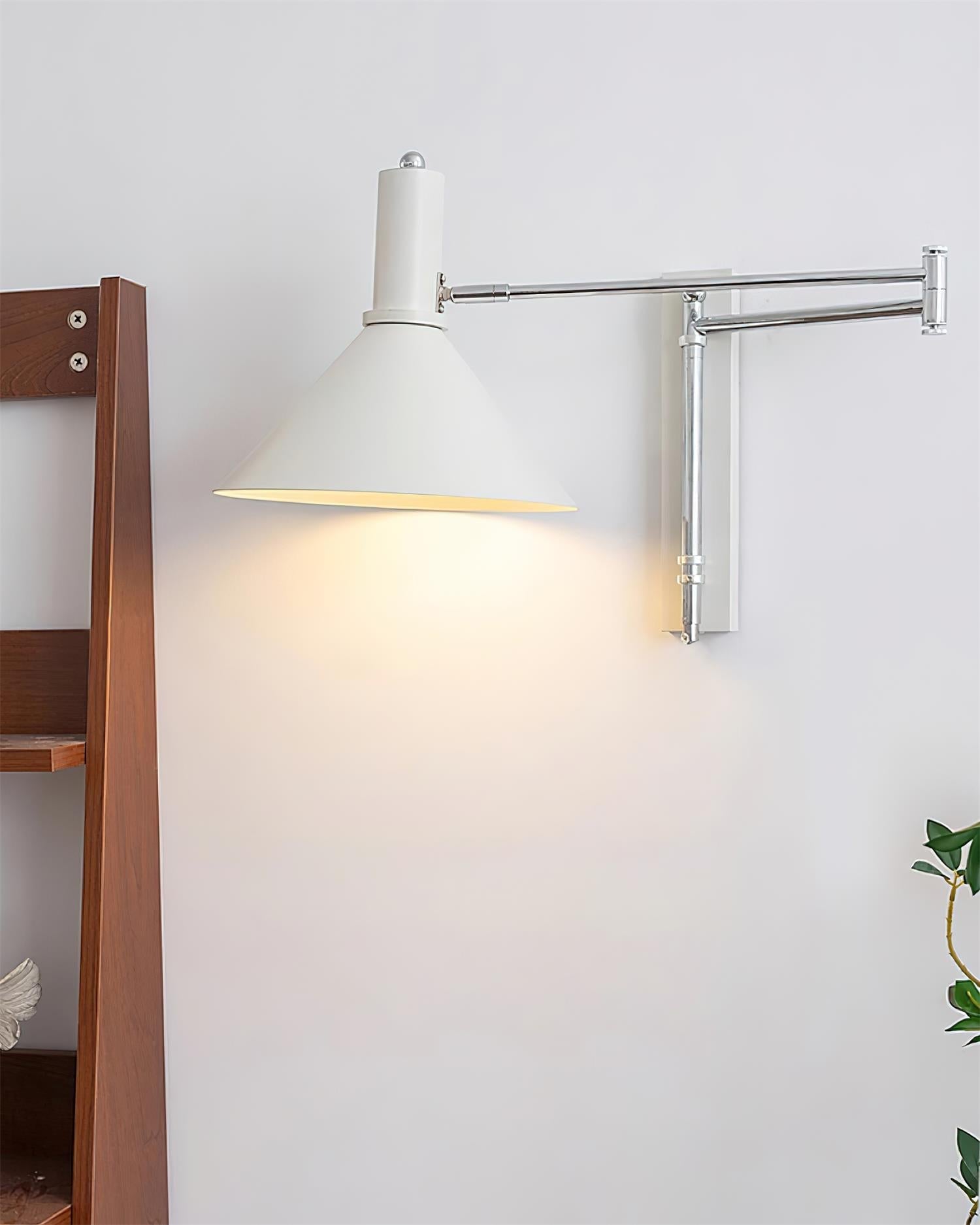 Peak Wall Lamp Adjustable Arm Red Reading-Neutral Decor