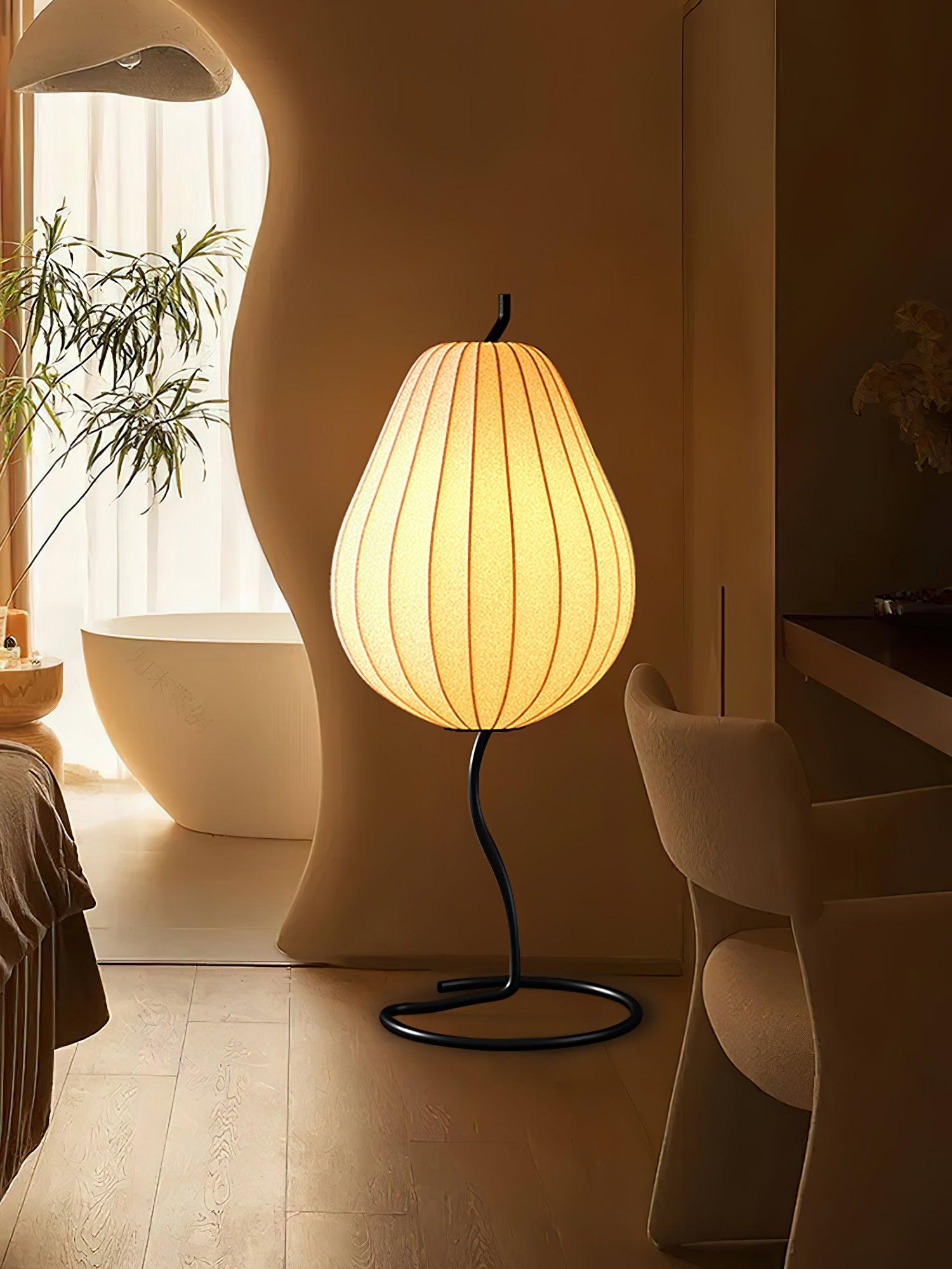 Phel Minimalist Pear Floor Lamp-Neutral Decor