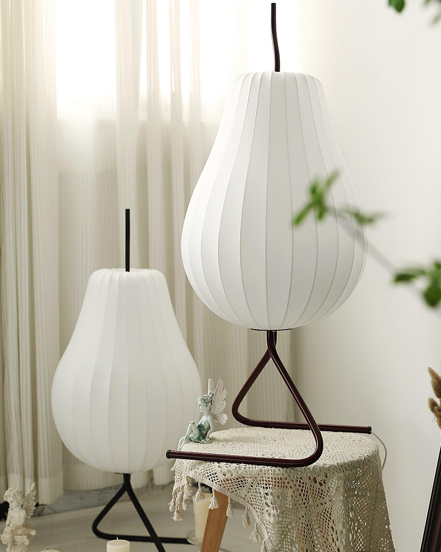 Phel Minimalist Pear Floor Lamp-Neutral Decor