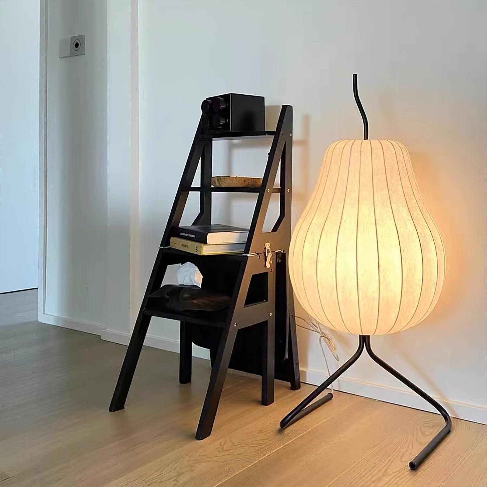 Phel Minimalist Pear Floor Lamp-Neutral Decor