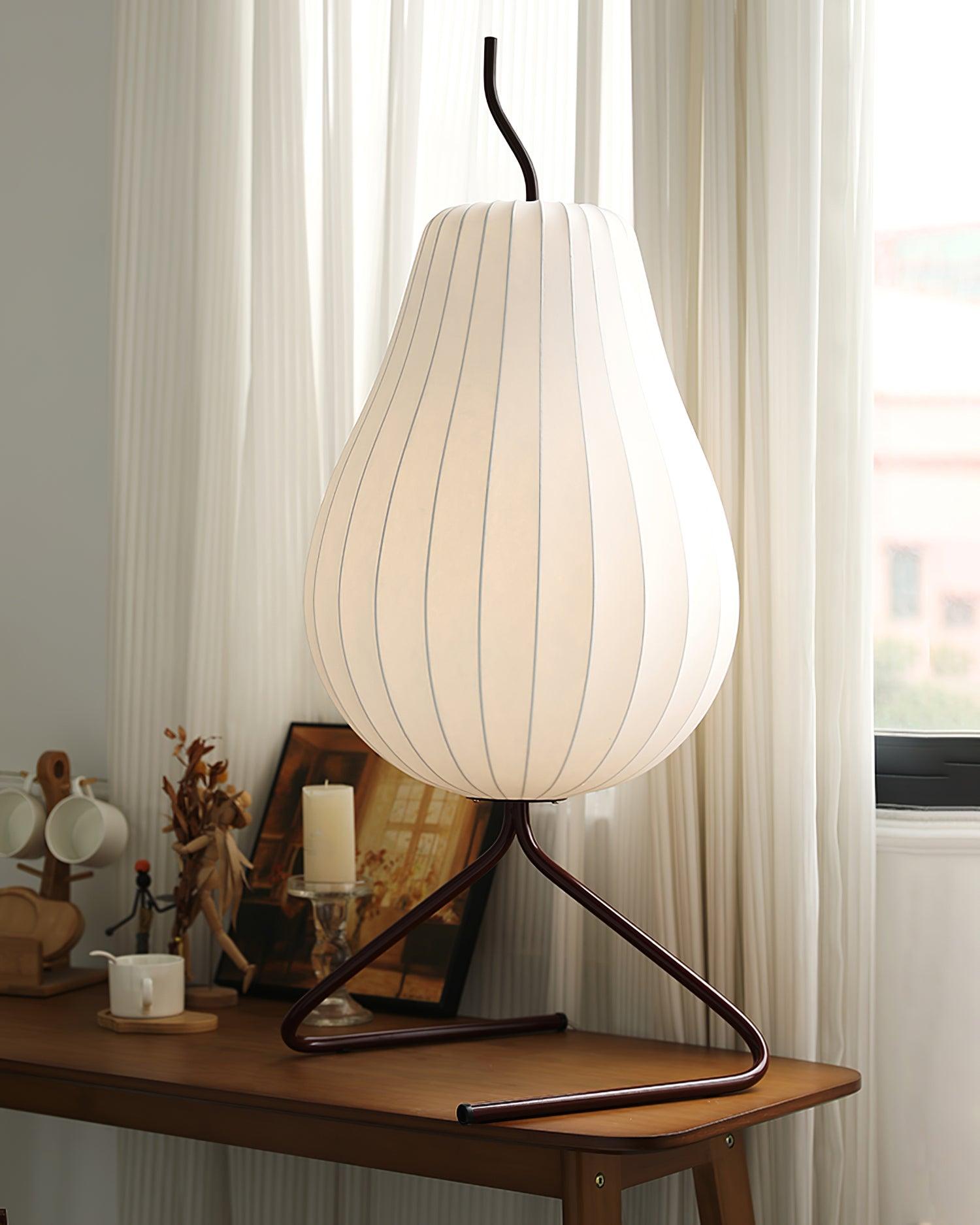 Phel Minimalist Pear Floor Lamp-Neutral Decor