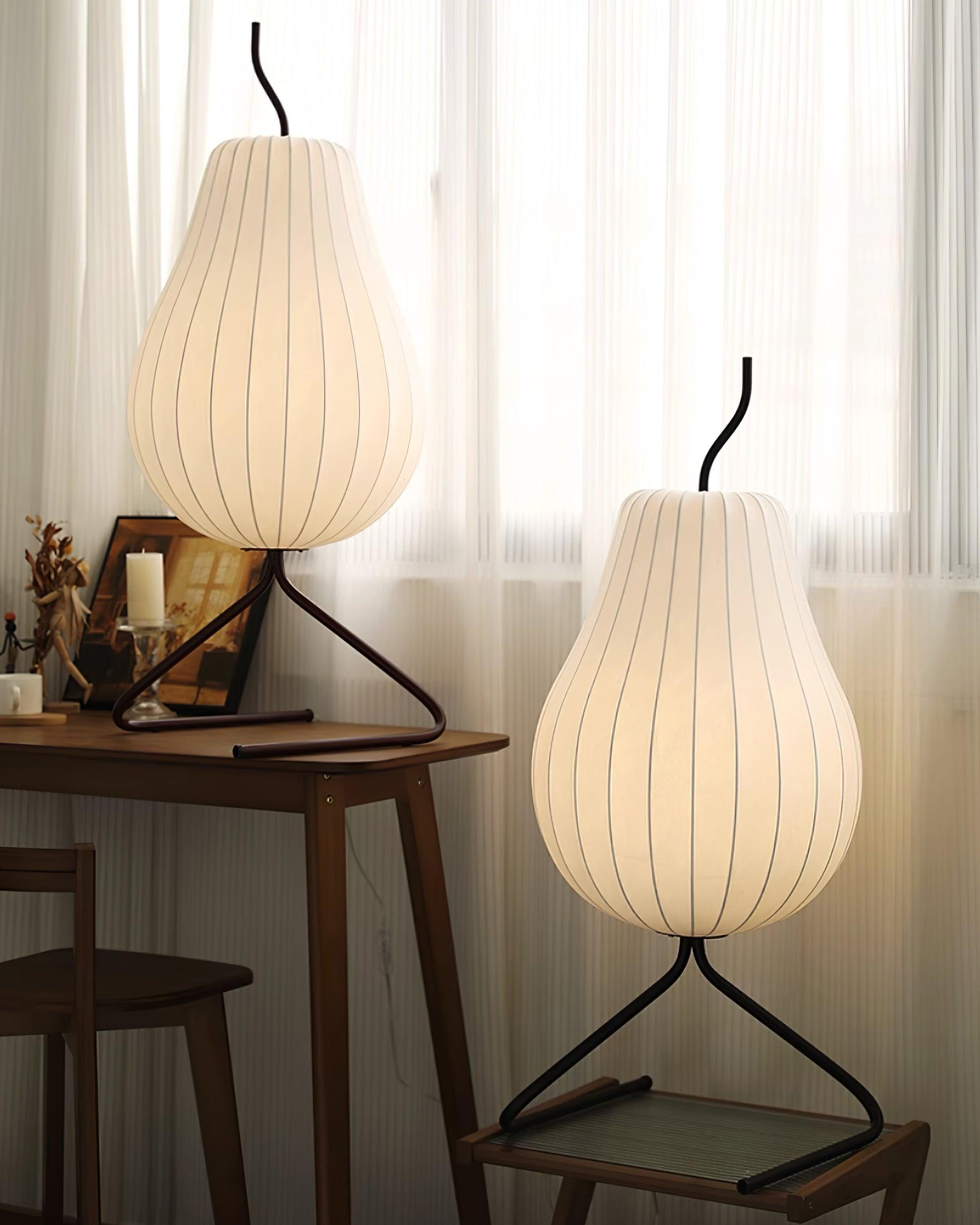 Phel Minimalist Pear Floor Lamp-Neutral Decor