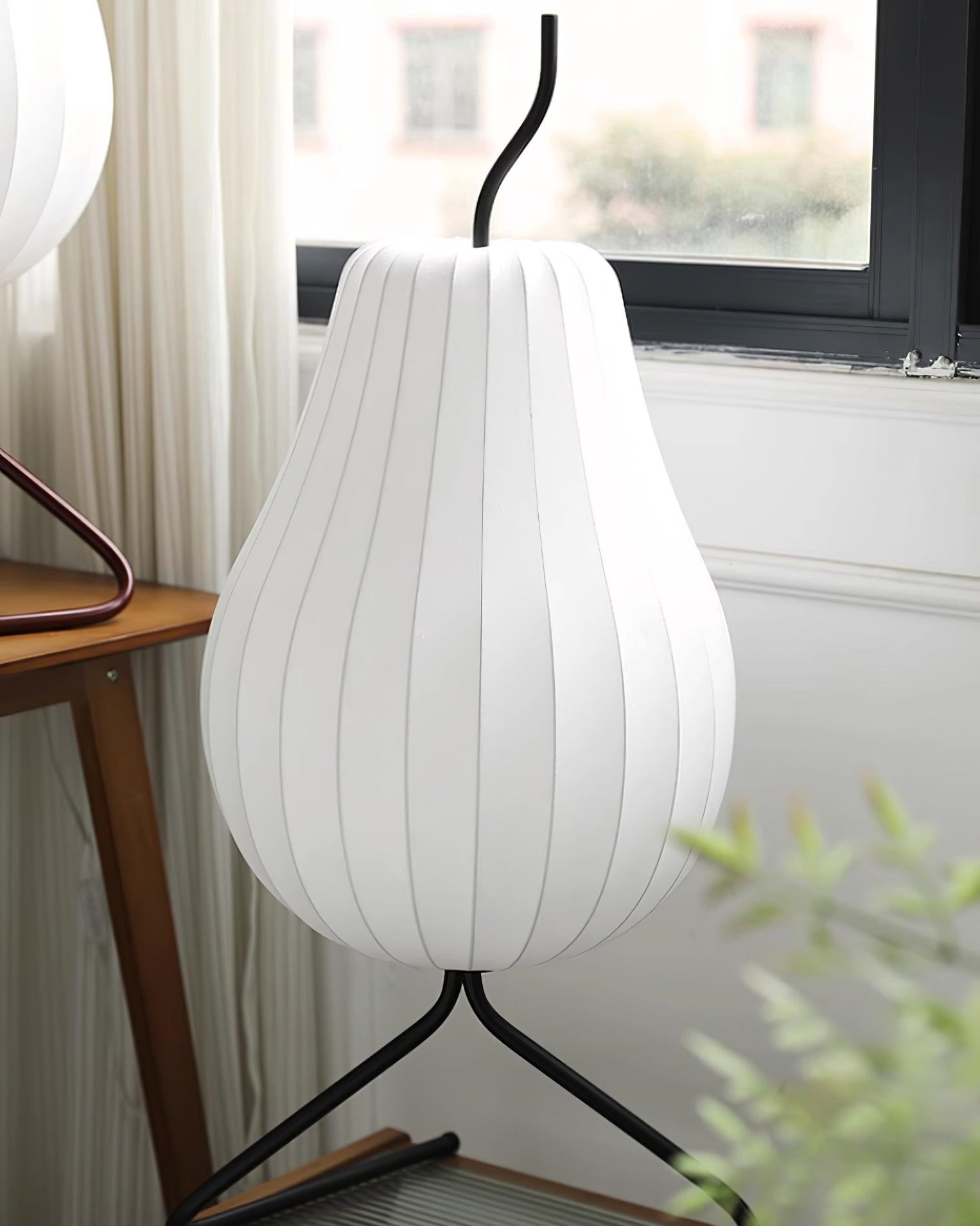 Phel Minimalist Pear Floor Lamp-Neutral Decor