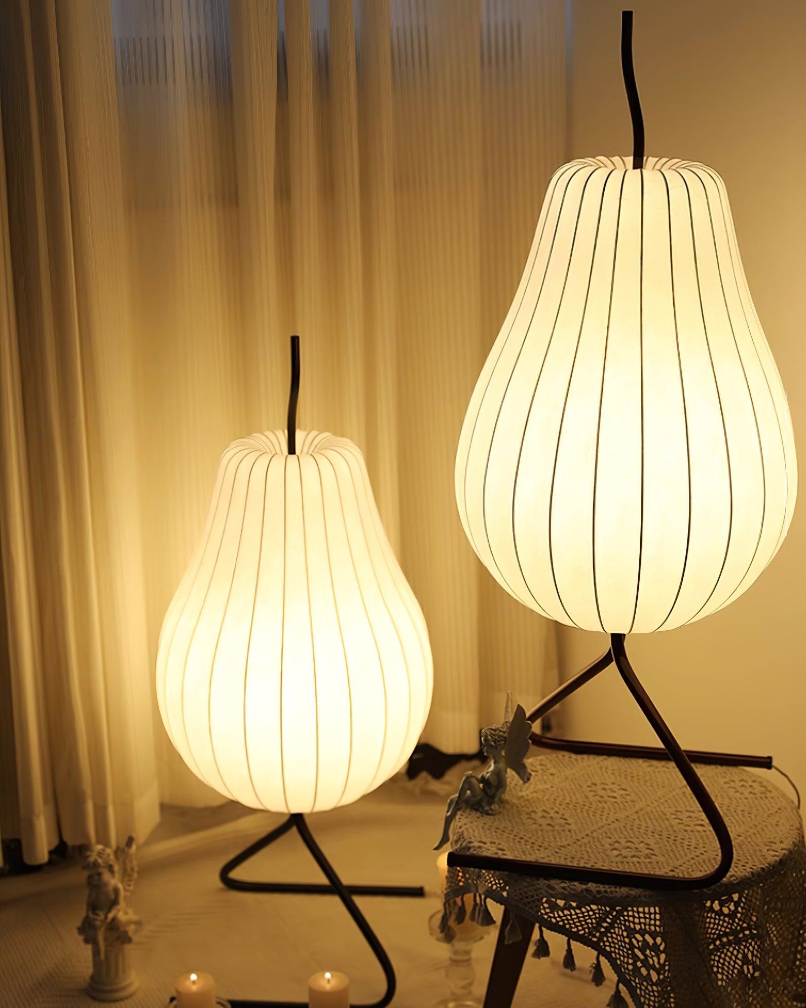 Phel Minimalist Pear Floor Lamp-Neutral Decor