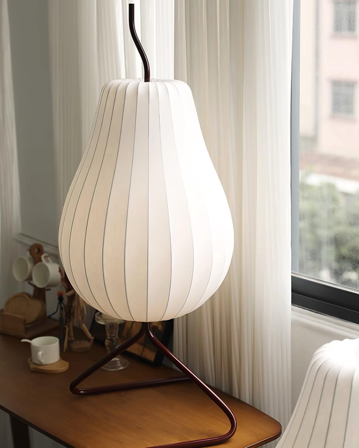 Phel Minimalist Pear Floor Lamp-Neutral Decor