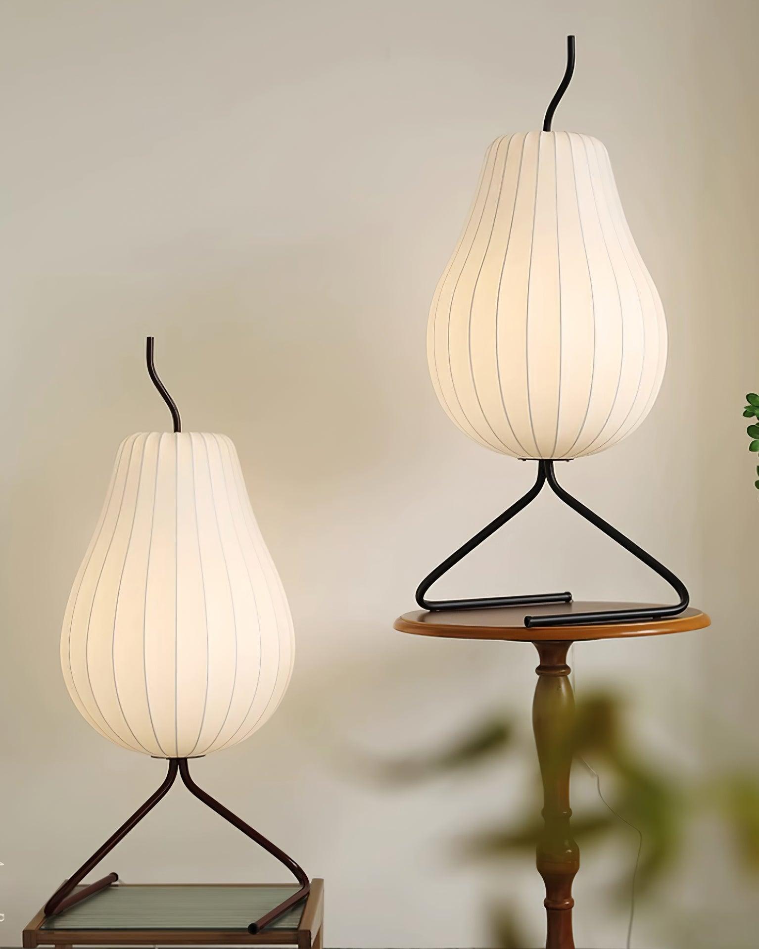Phel Minimalist Pear Floor Lamp-Neutral Decor