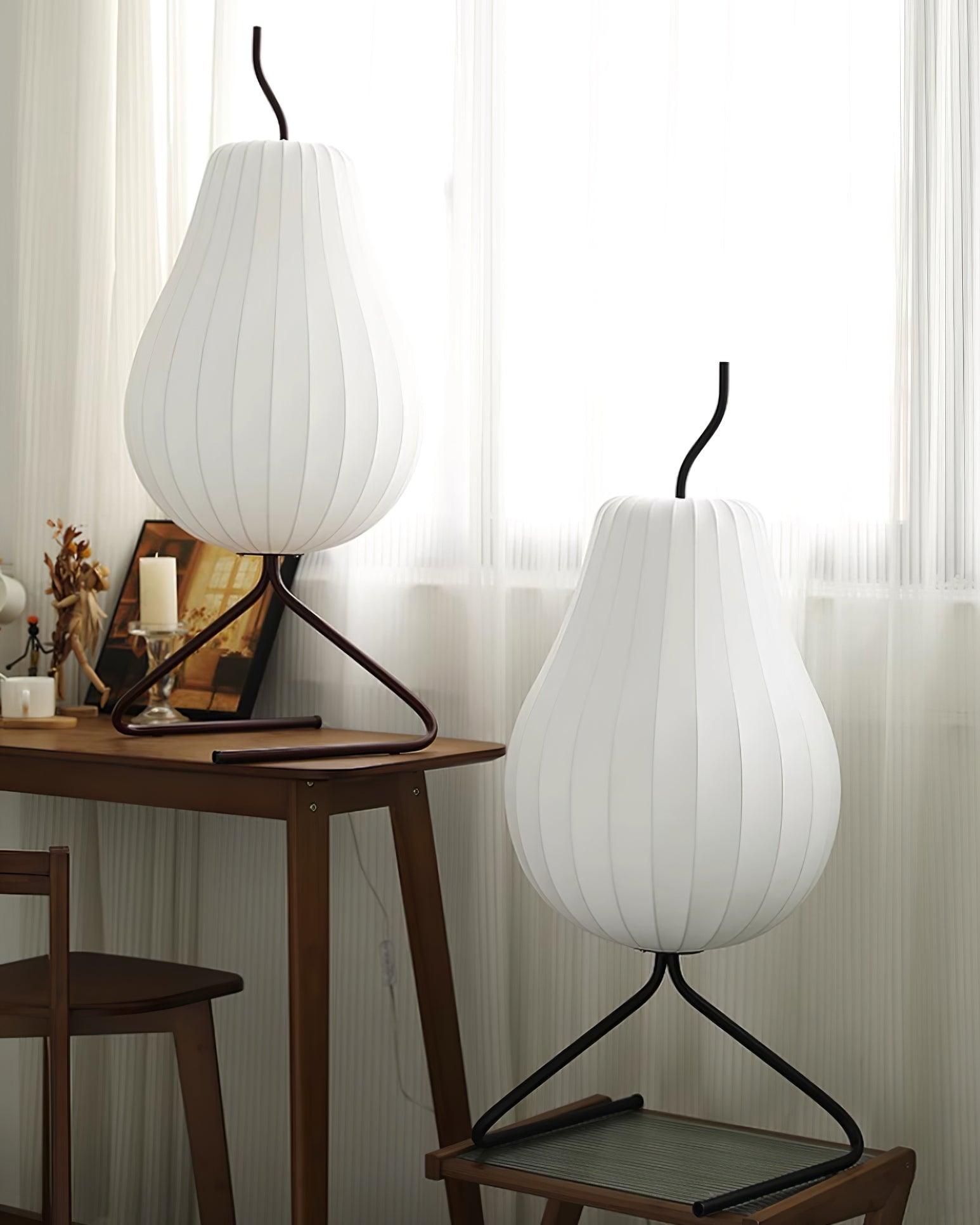 Phel Minimalist Pear Floor Lamp-Neutral Decor