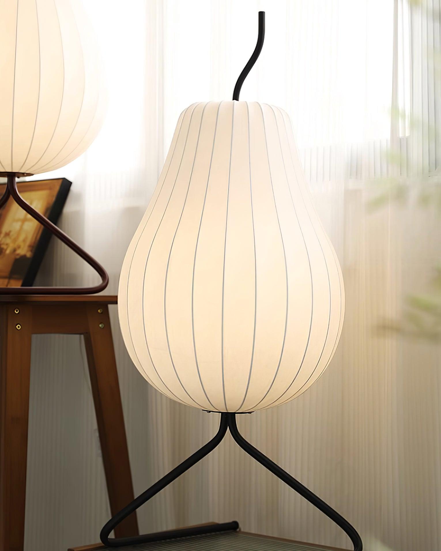 Phel Minimalist Pear Floor Lamp-Neutral Decor