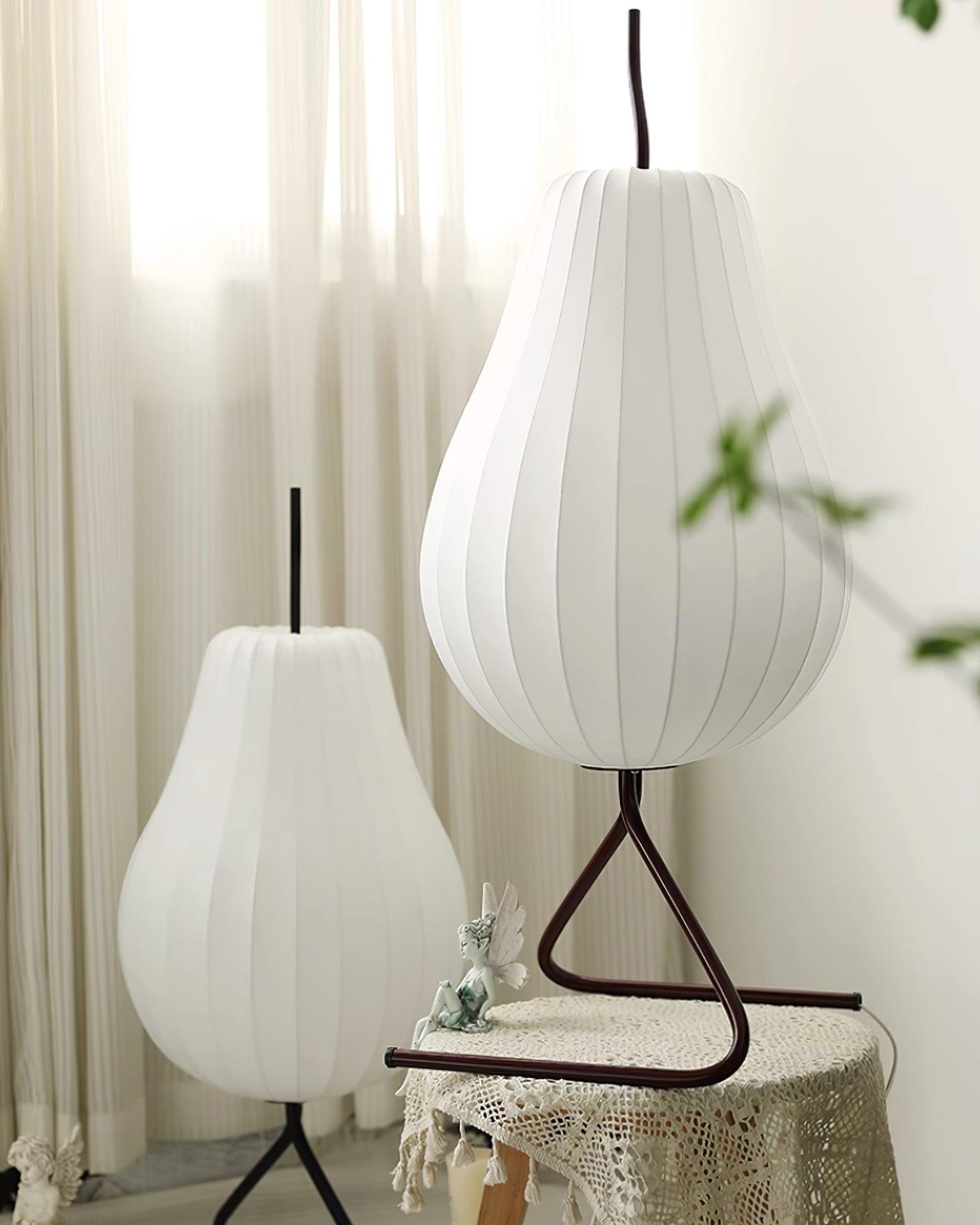 Phel Minimalist Pear Floor Lamp-Neutral Decor