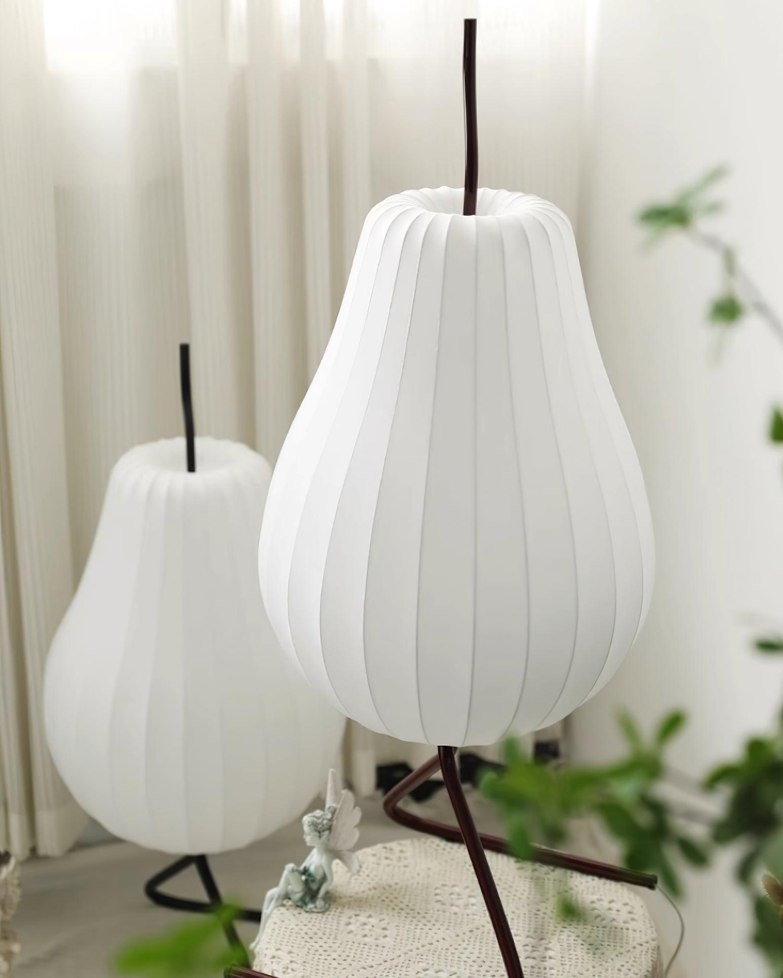Phel Minimalist Pear Floor Lamp-Neutral Decor