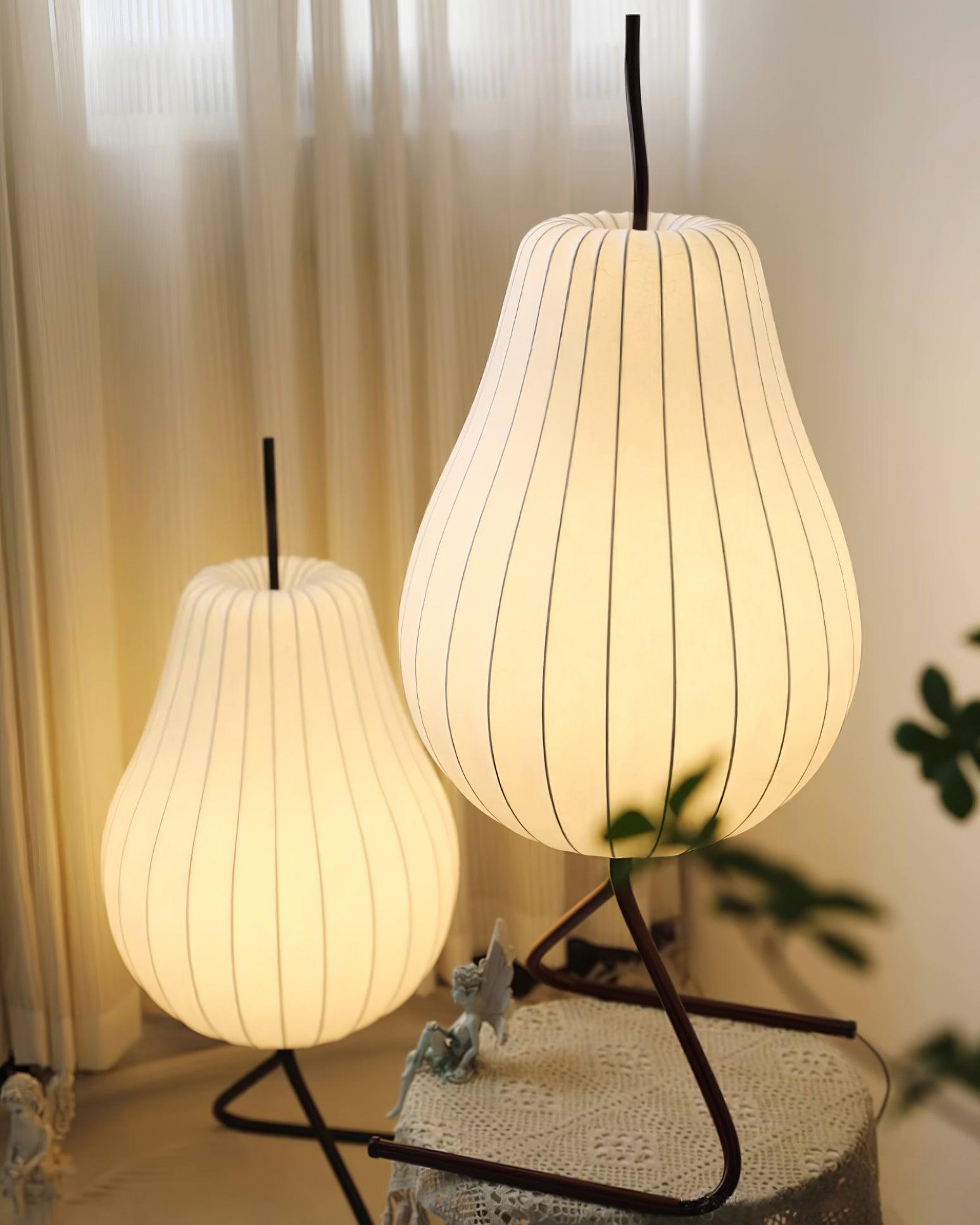 Phel Minimalist Pear Floor Lamp-Neutral Decor