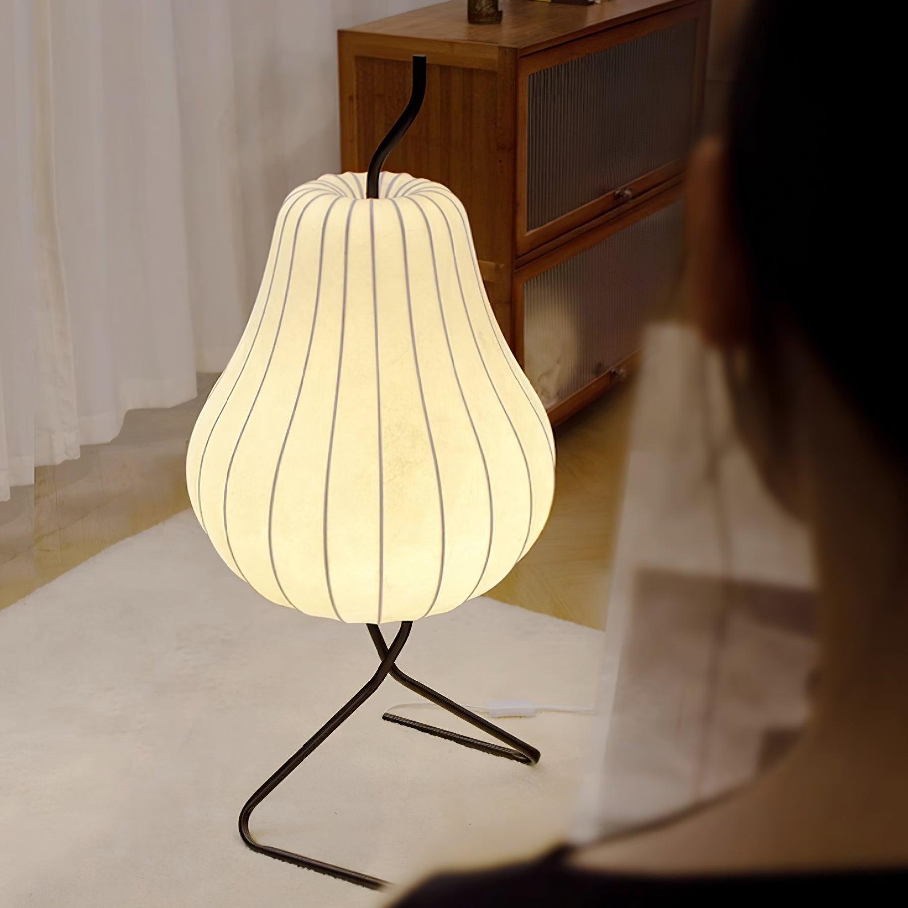 Phel Minimalist Pear Floor Lamp-Neutral Decor