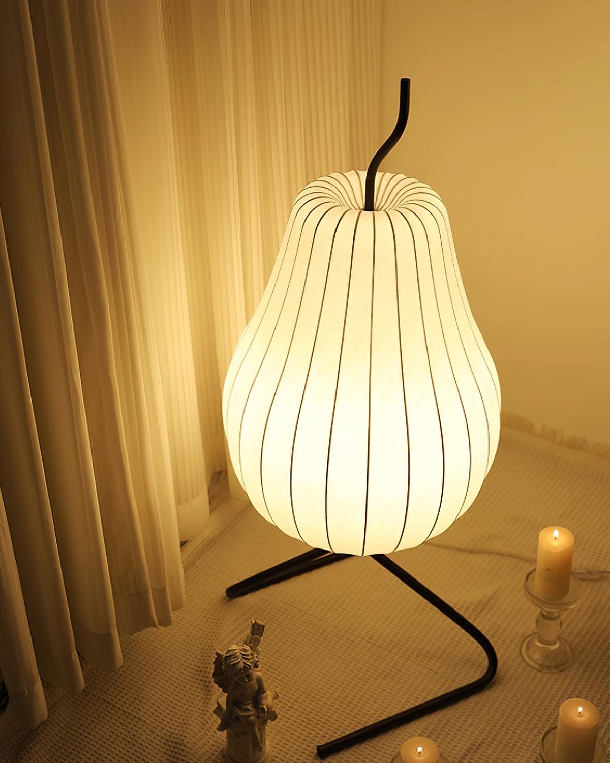 Phel Minimalist Pear Floor Lamp-Neutral Decor
