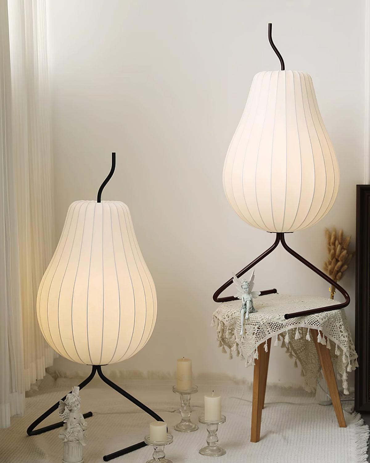 Phel Minimalist Pear Floor Lamp-Neutral Decor