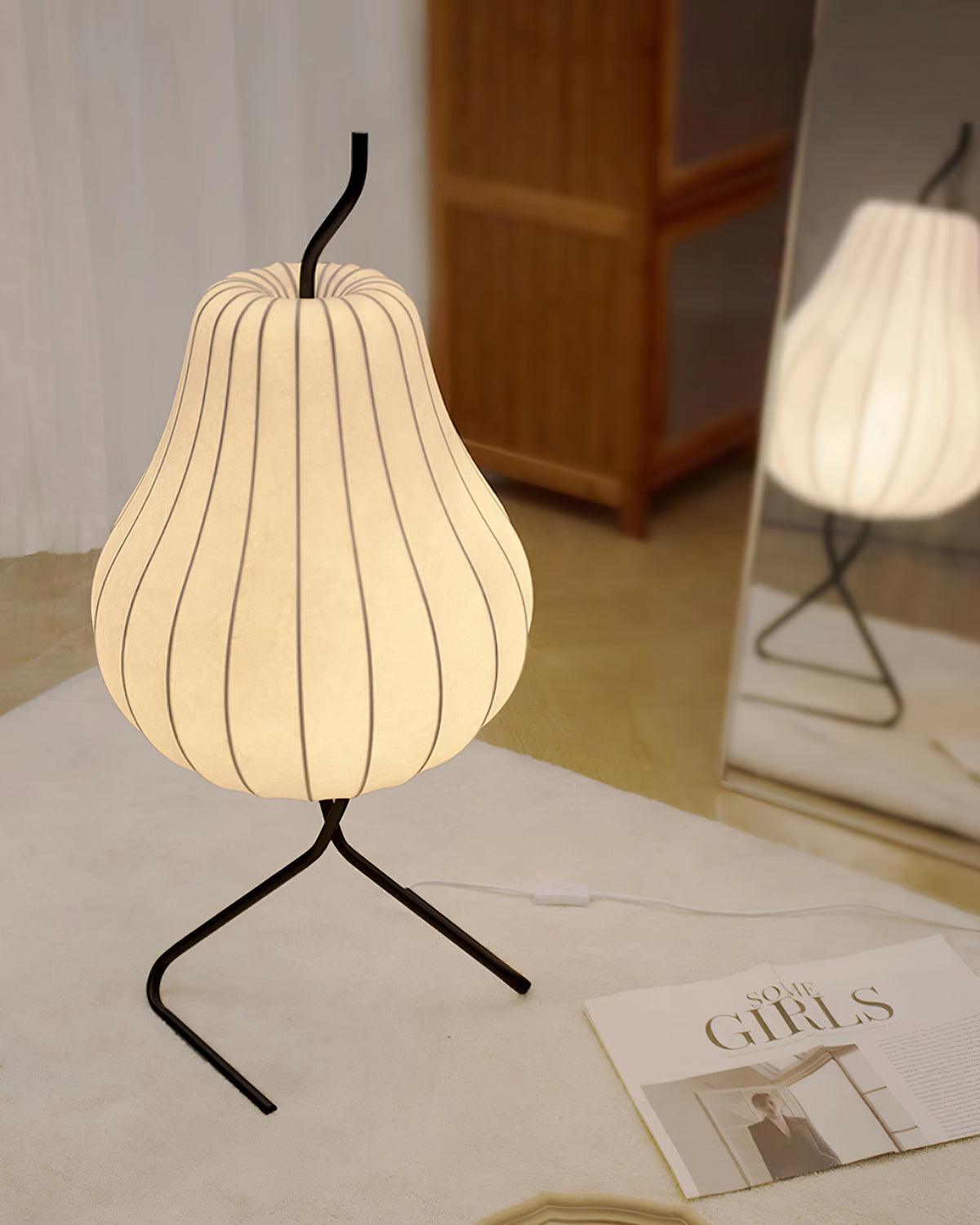 Phel Minimalist Pear Floor Lamp-Neutral Decor