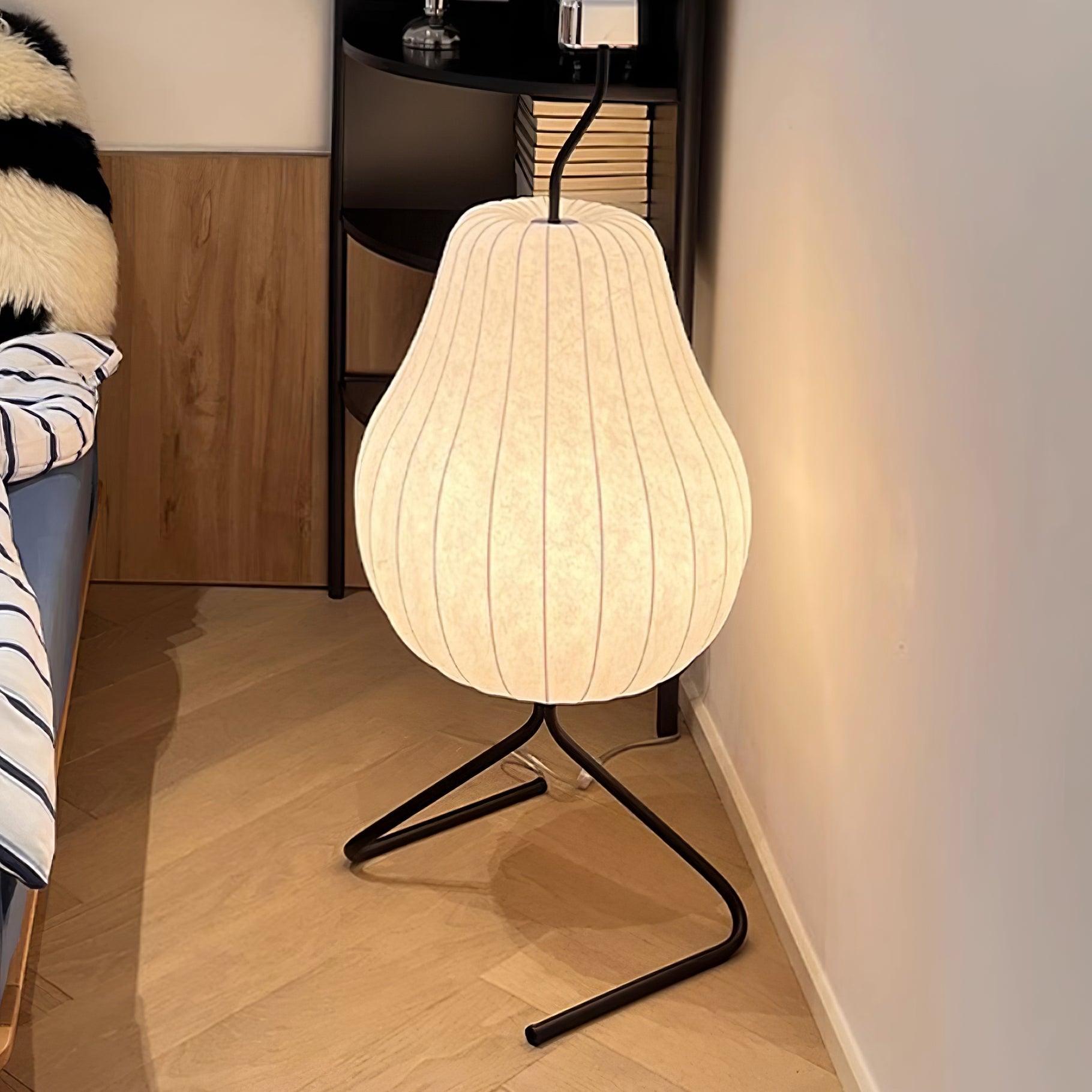 Phel Minimalist Pear Floor Lamp-Neutral Decor