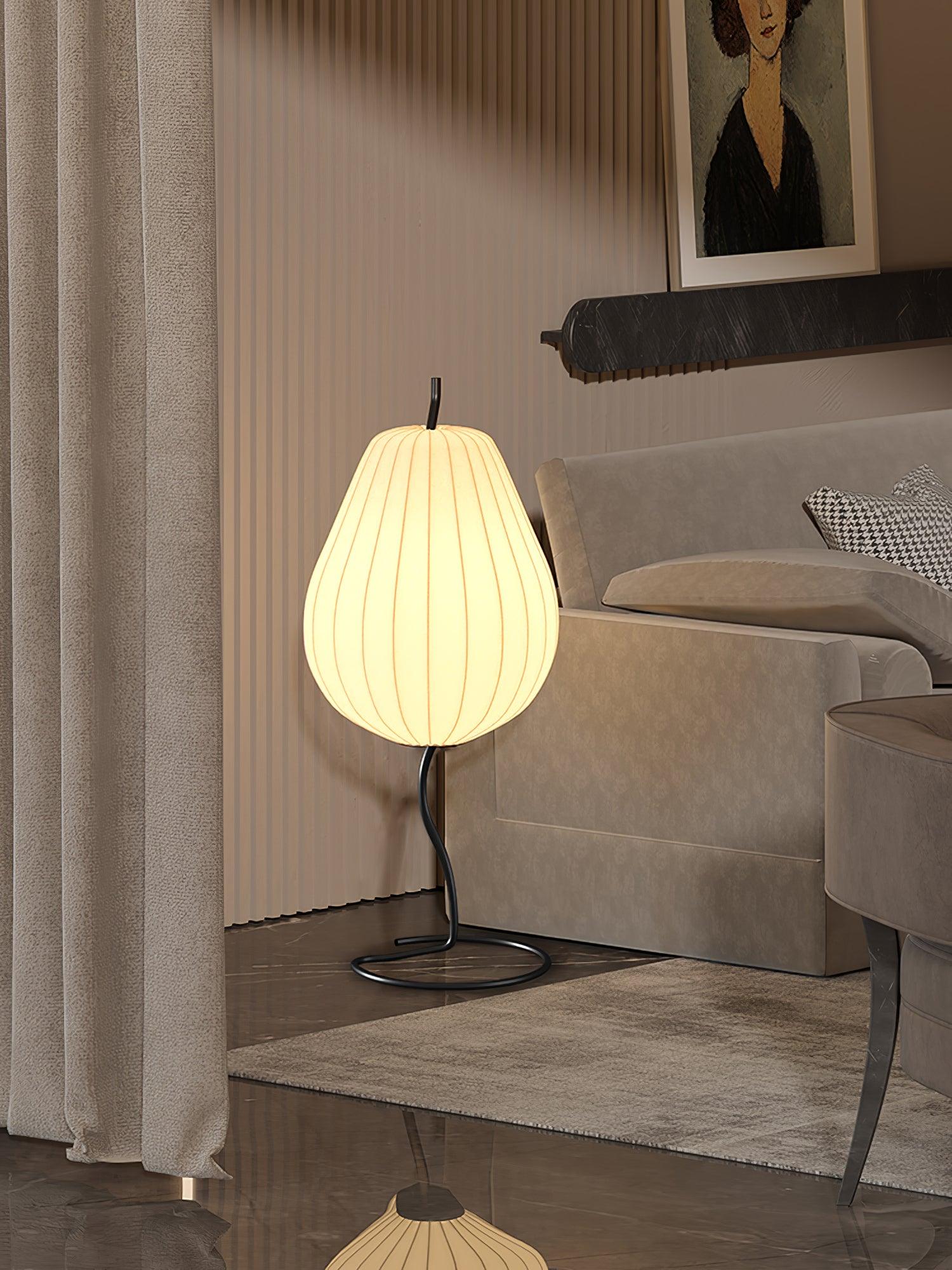 Phel Minimalist Pear Floor Lamp-Neutral Decor