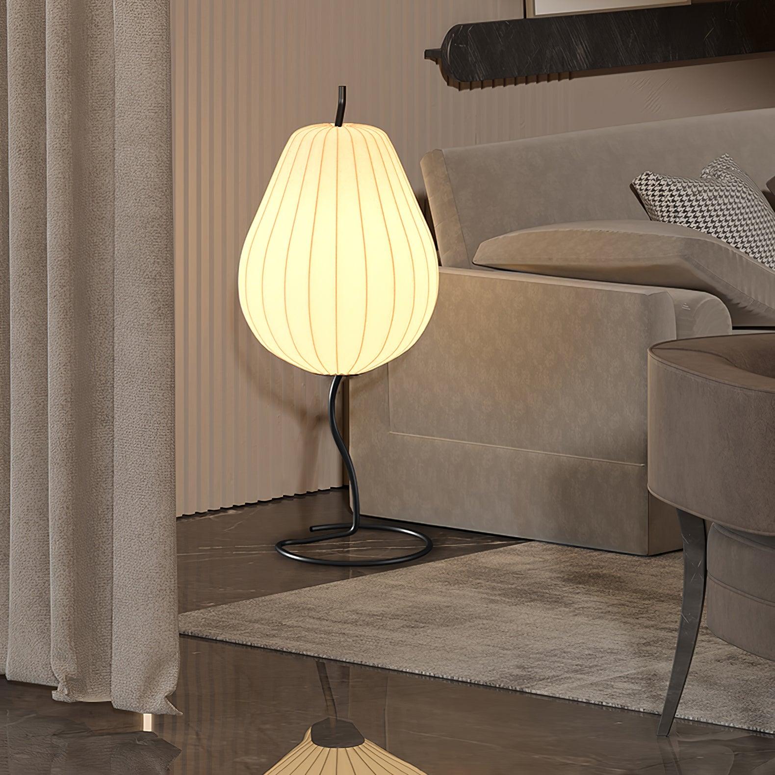 Phel Minimalist Pear Floor Lamp-Neutral Decor