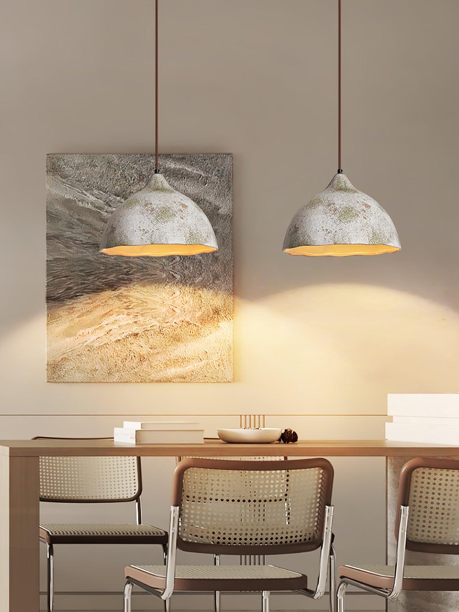 Moss Minimalist Wood Pendant Light-Neutral Decor