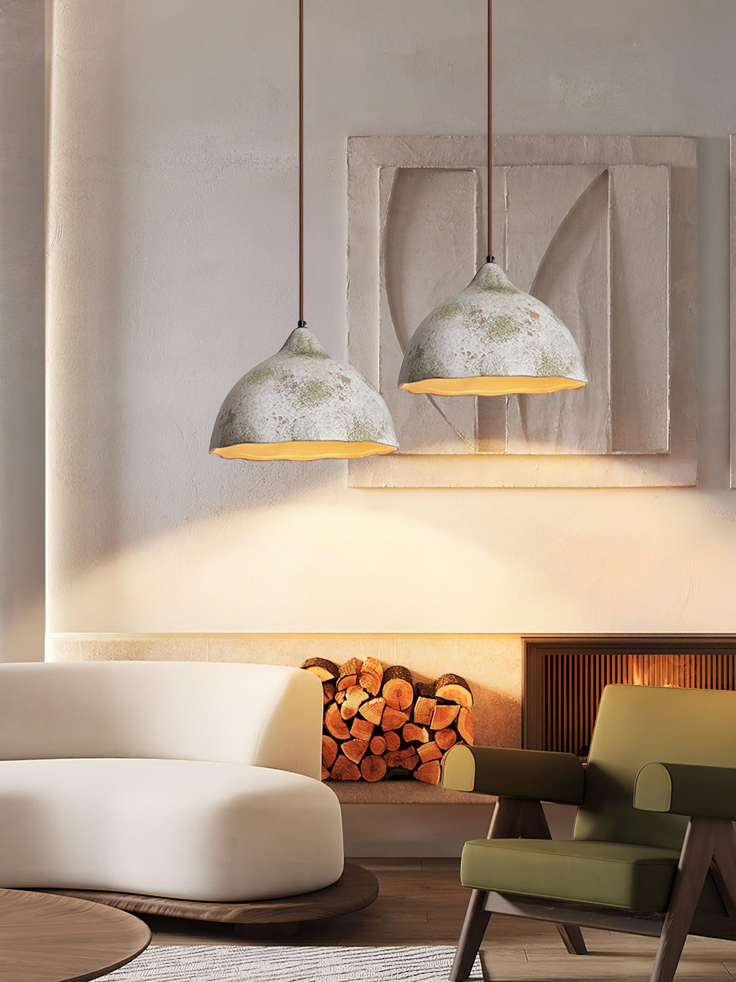 Moss Minimalist Wood Pendant Light-Neutral Decor