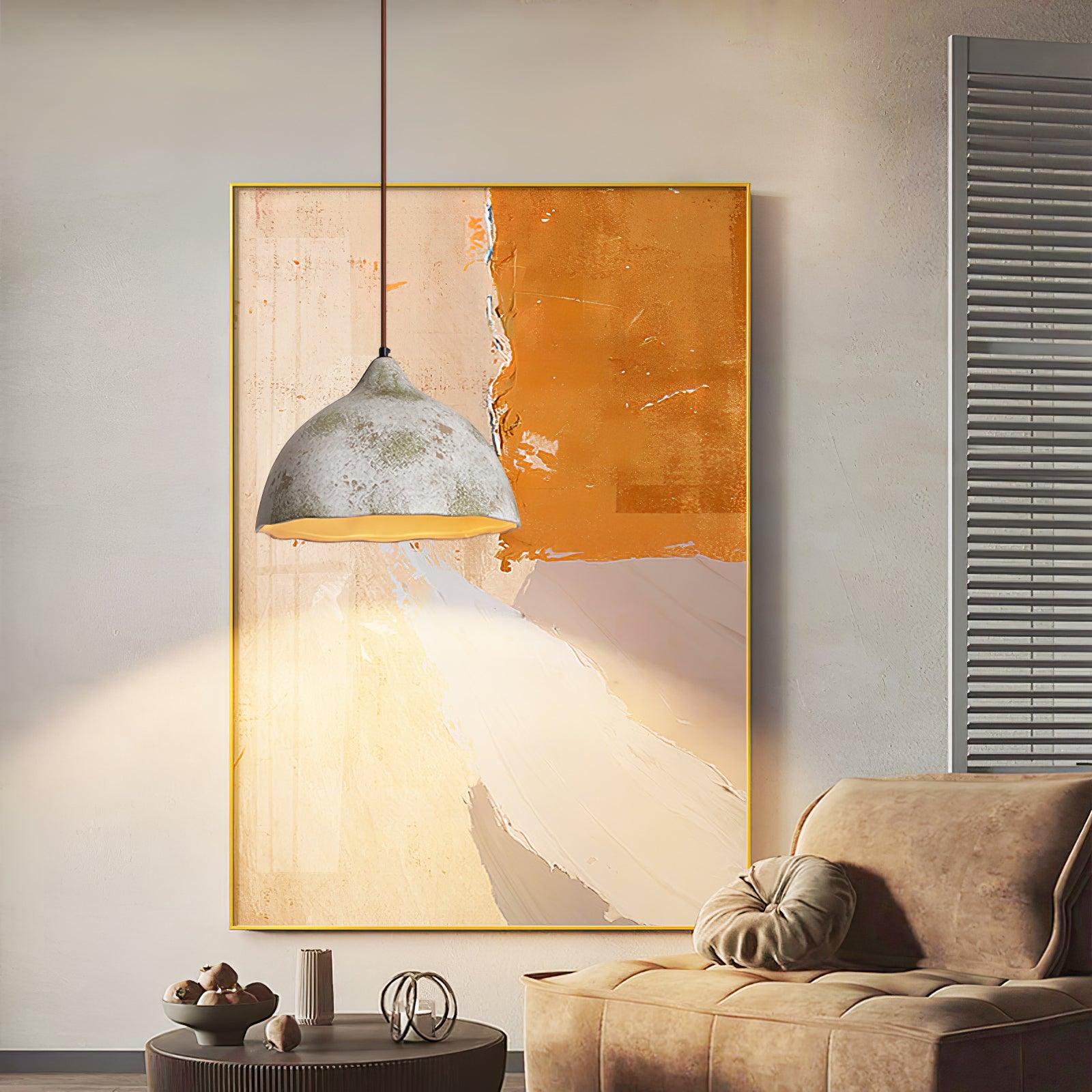 Moss Minimalist Wood Pendant Light-Neutral Decor