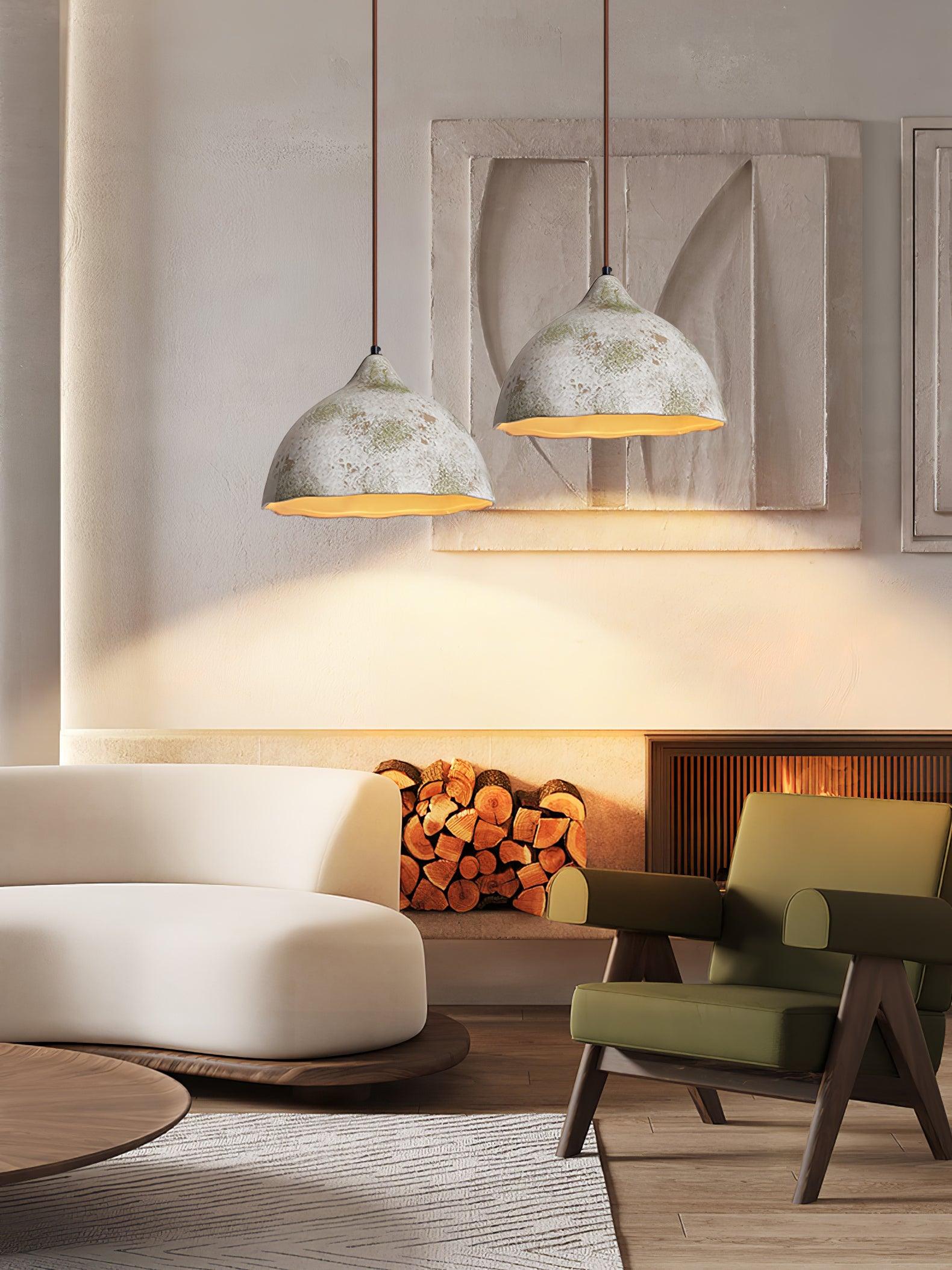 Moss Minimalist Wood Pendant Light-Neutral Decor