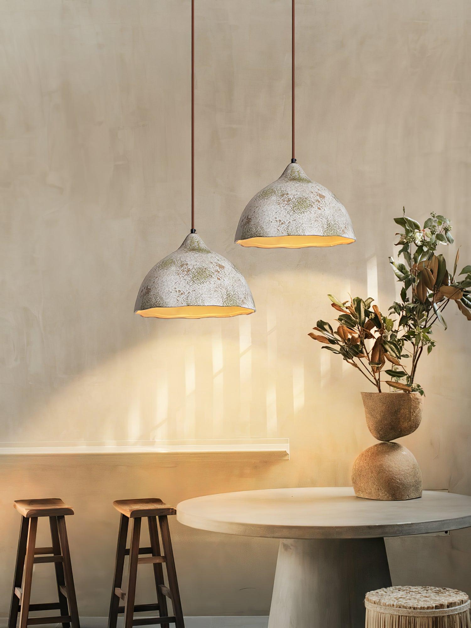 Moss Minimalist Wood Pendant Light-Neutral Decor