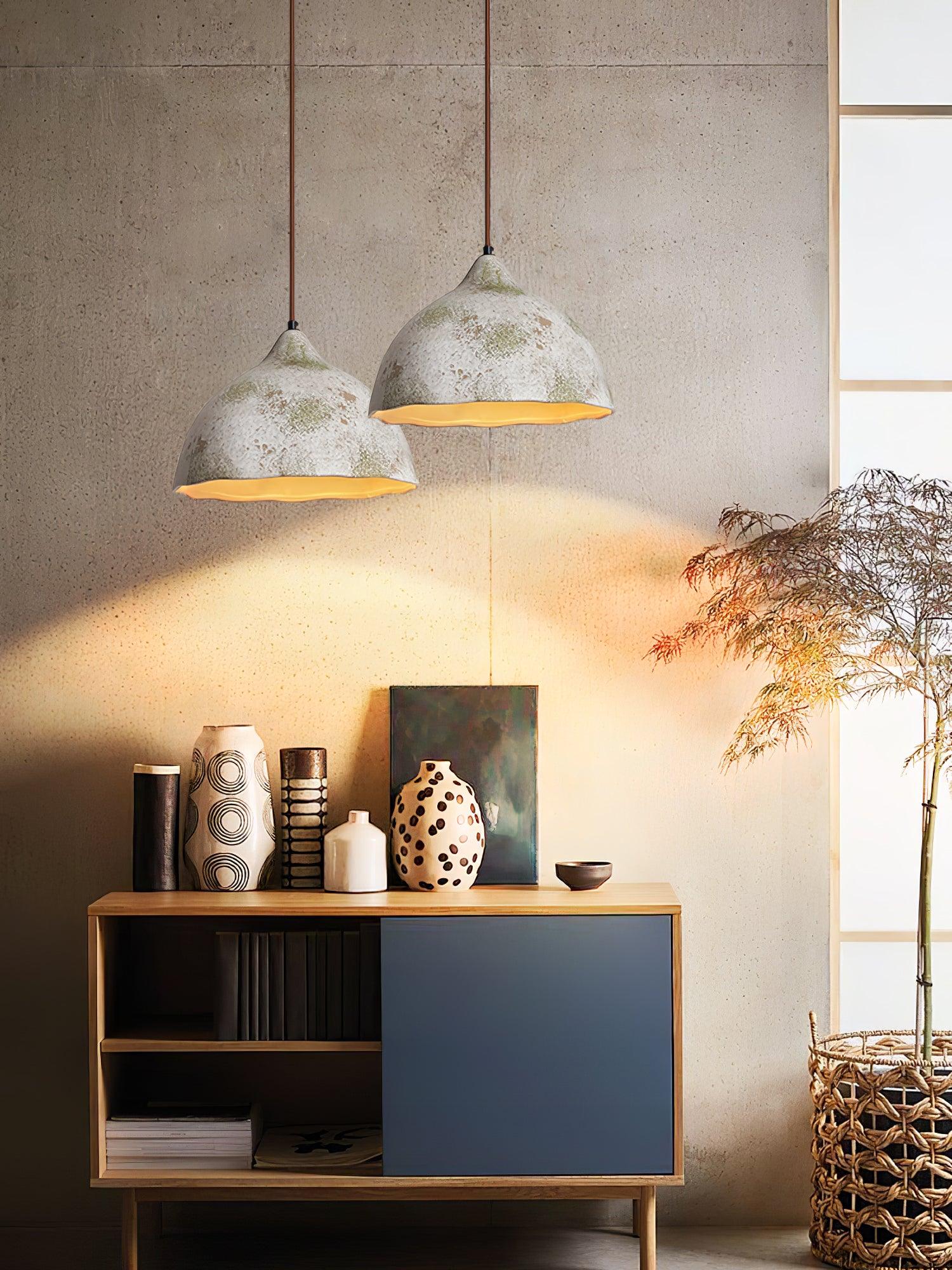 Moss Minimalist Wood Pendant Light-Neutral Decor