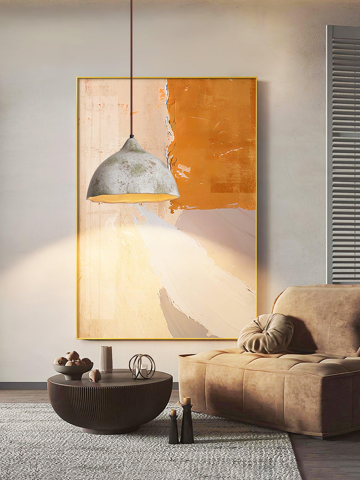 Moss Minimalist Wood Pendant Light-Neutral Decor
