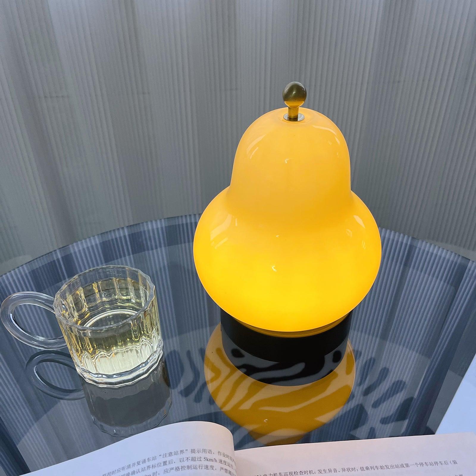Lumaic Glass Whimsical Table Lamp-Neutral Decor