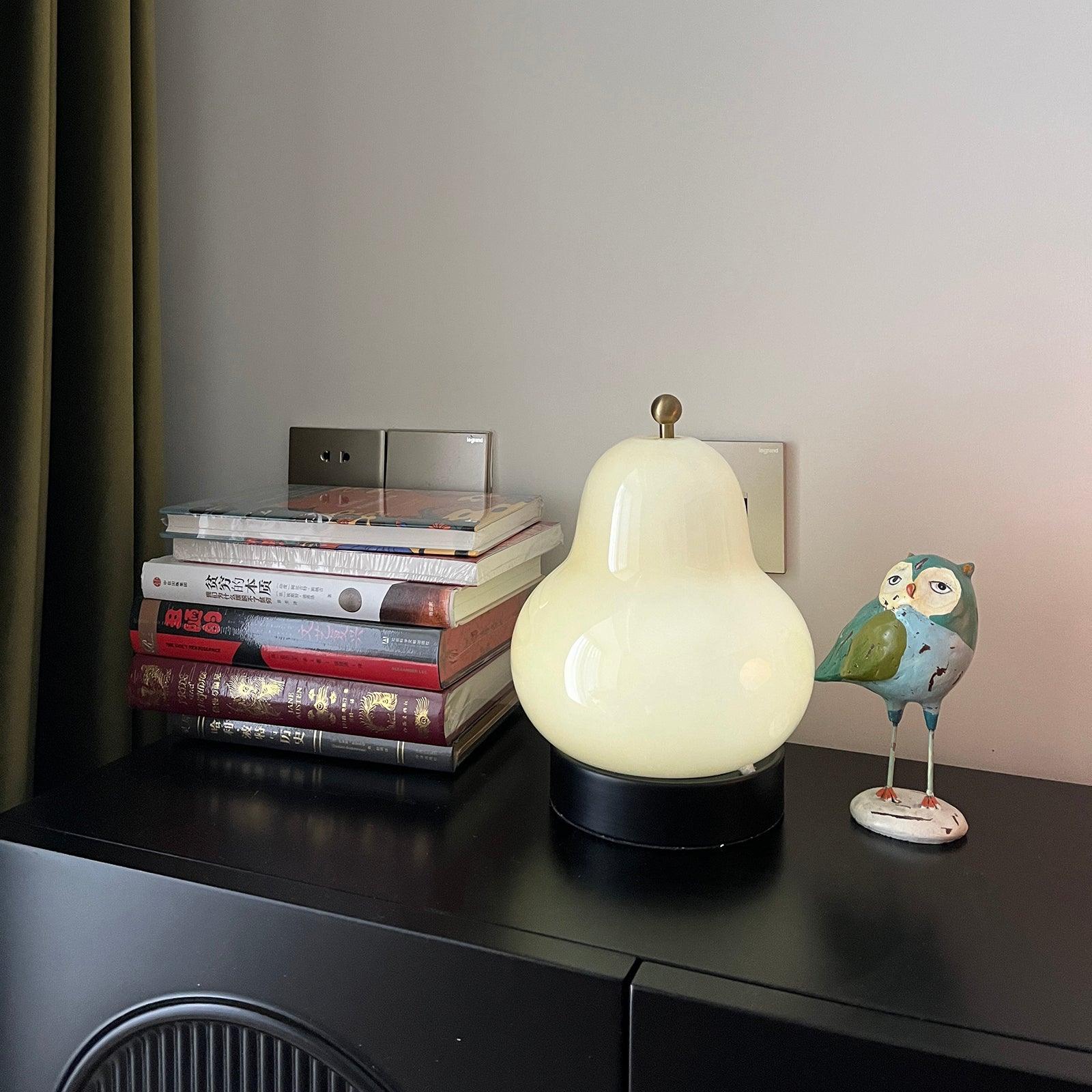 Lumaic Glass Whimsical Table Lamp-Neutral Decor