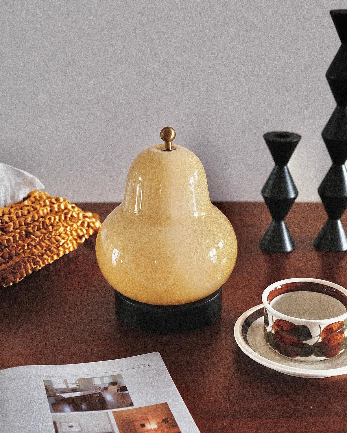 Lumaic Glass Whimsical Table Lamp-Neutral Decor