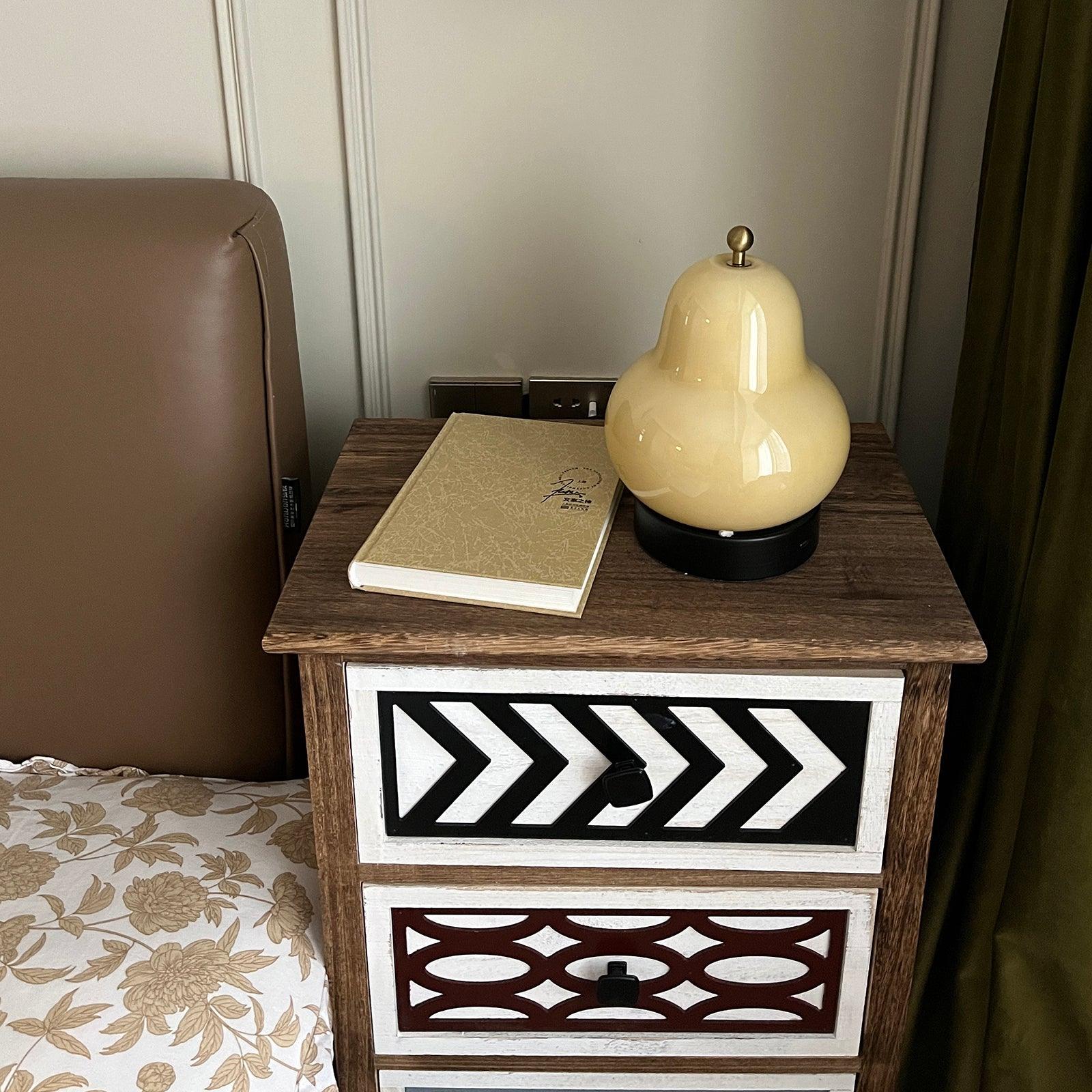 Lumaic Glass Whimsical Table Lamp-Neutral Decor