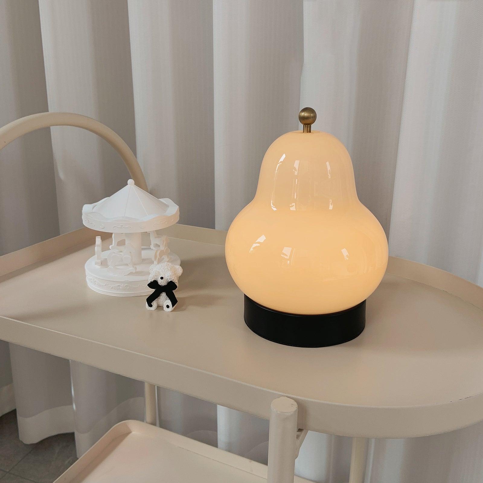 Lumaic Glass Whimsical Table Lamp-Neutral Decor