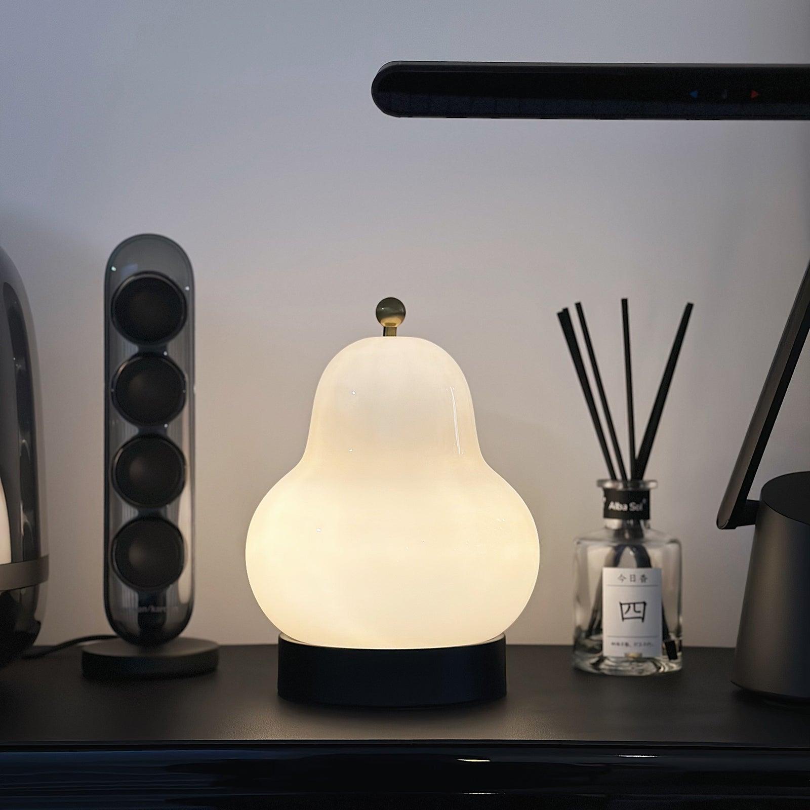 Lumaic Glass Whimsical Table Lamp-Neutral Decor