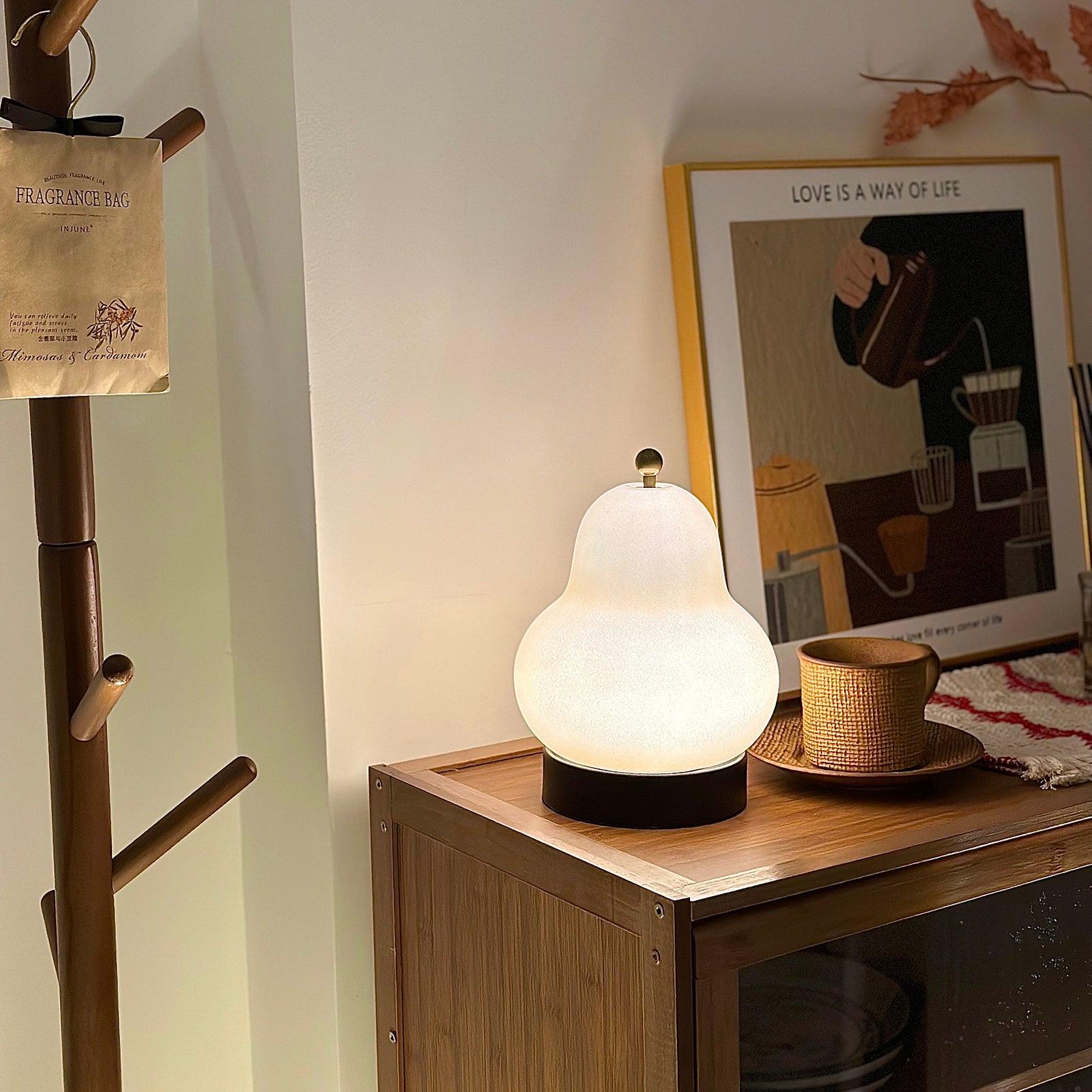 Lumaic Glass Whimsical Table Lamp-Neutral Decor
