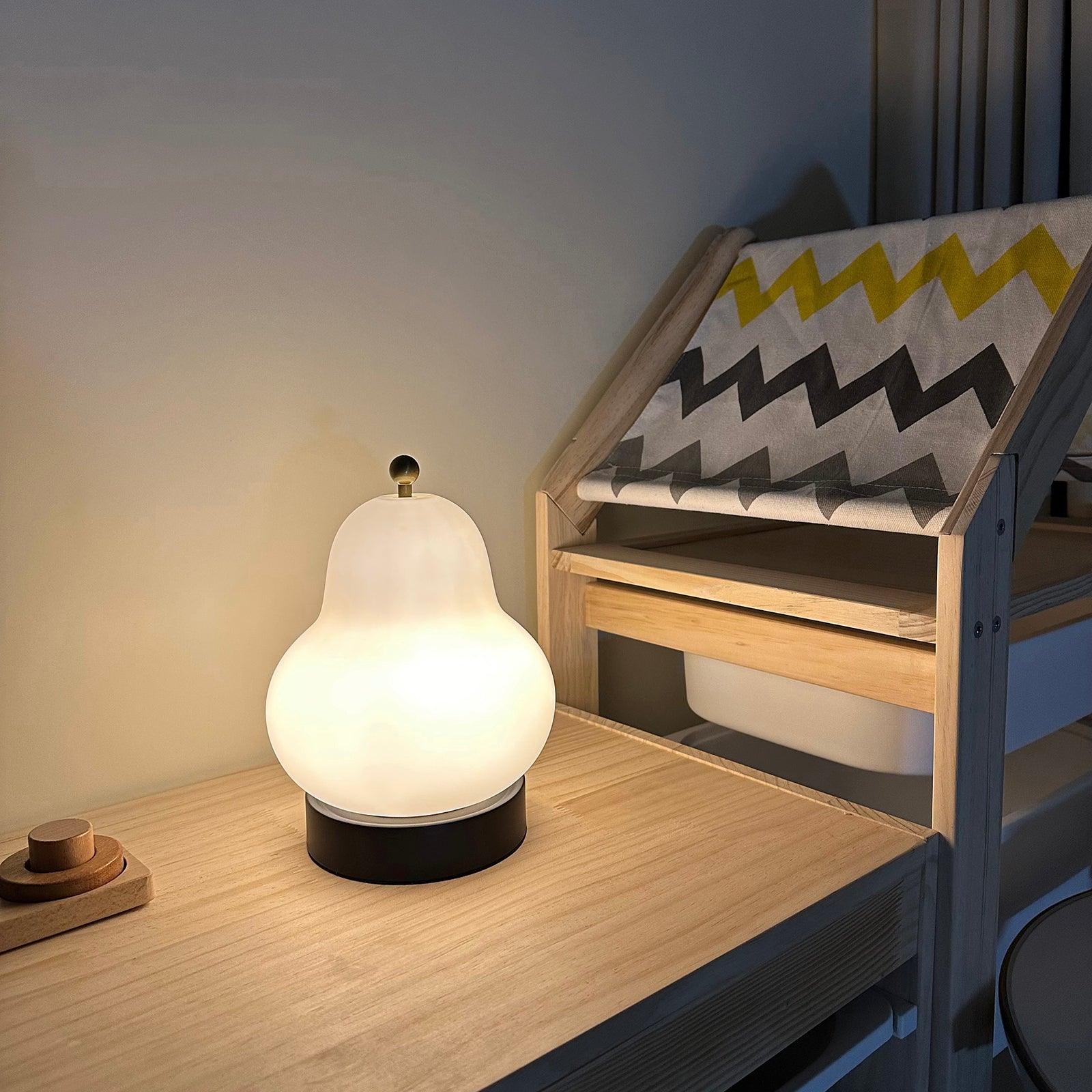 Lumaic Glass Whimsical Table Lamp-Neutral Decor