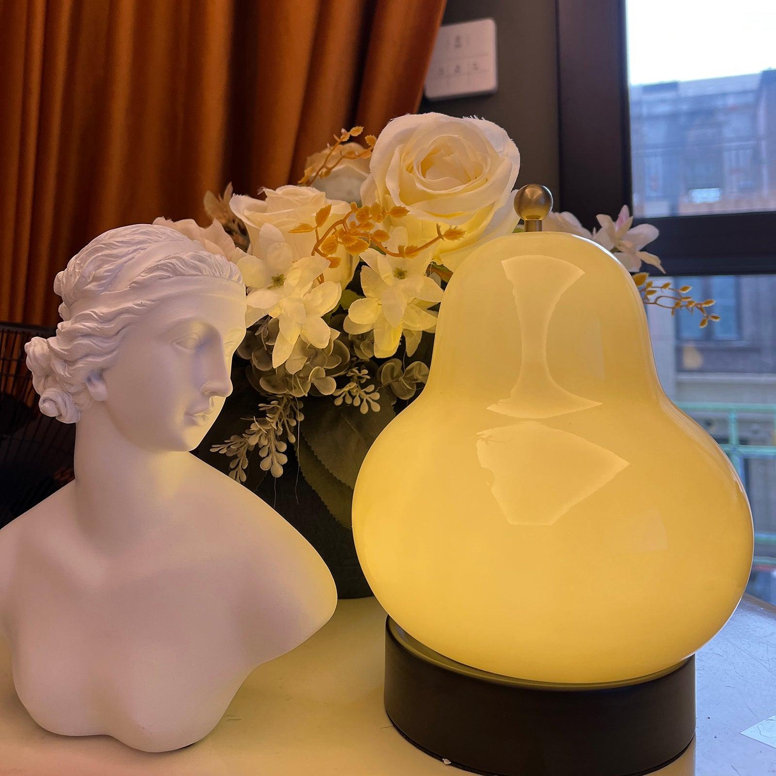Lumaic Glass Whimsical Table Lamp-Neutral Decor