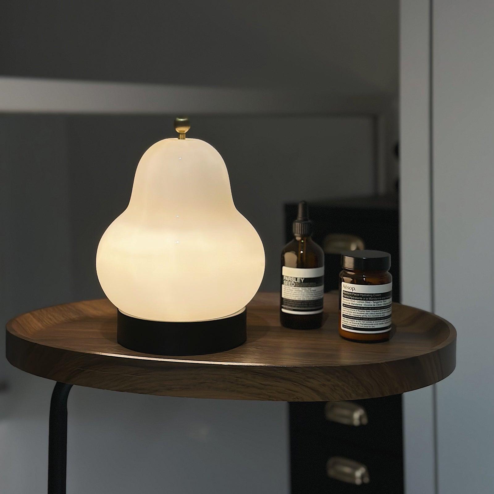 Lumaic Glass Whimsical Table Lamp-Neutral Decor