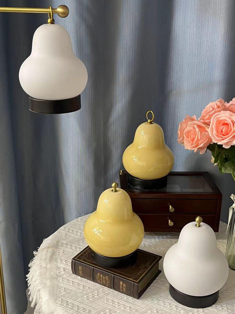 Lumaic Glass Whimsical Table Lamp-Neutral Decor