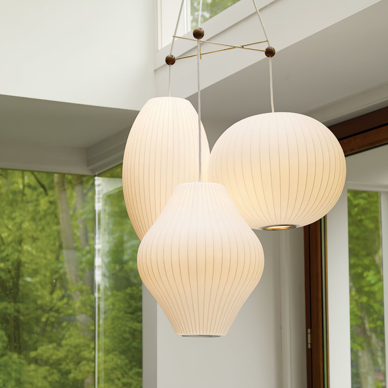 Fisoren Modern Silk Pendant Lamp-Neutral Decor