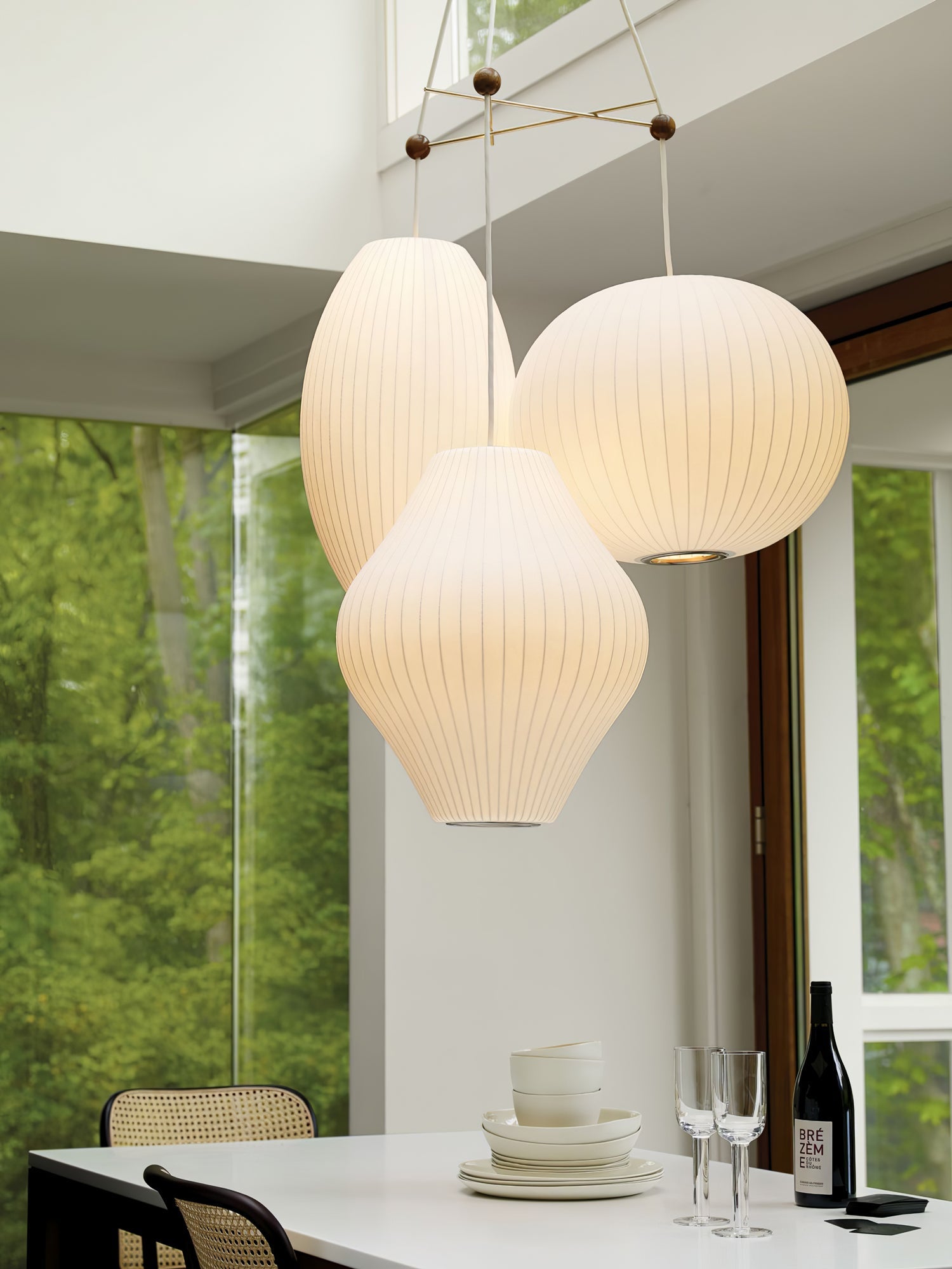 Fisoren Modern Silk Pendant Lamp-Neutral Decor