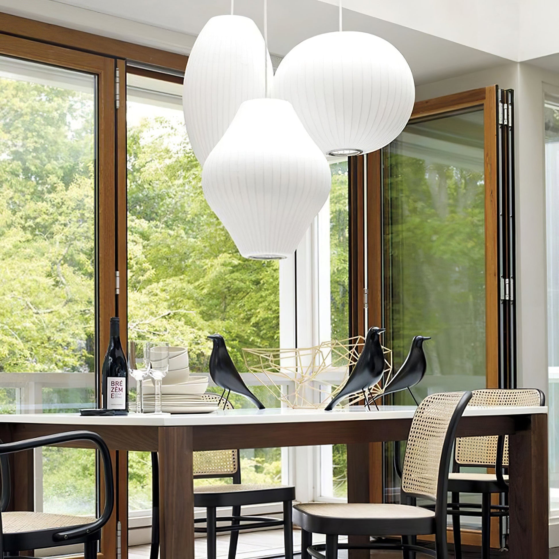 Fisoren Modern Silk Pendant Lamp-Neutral Decor