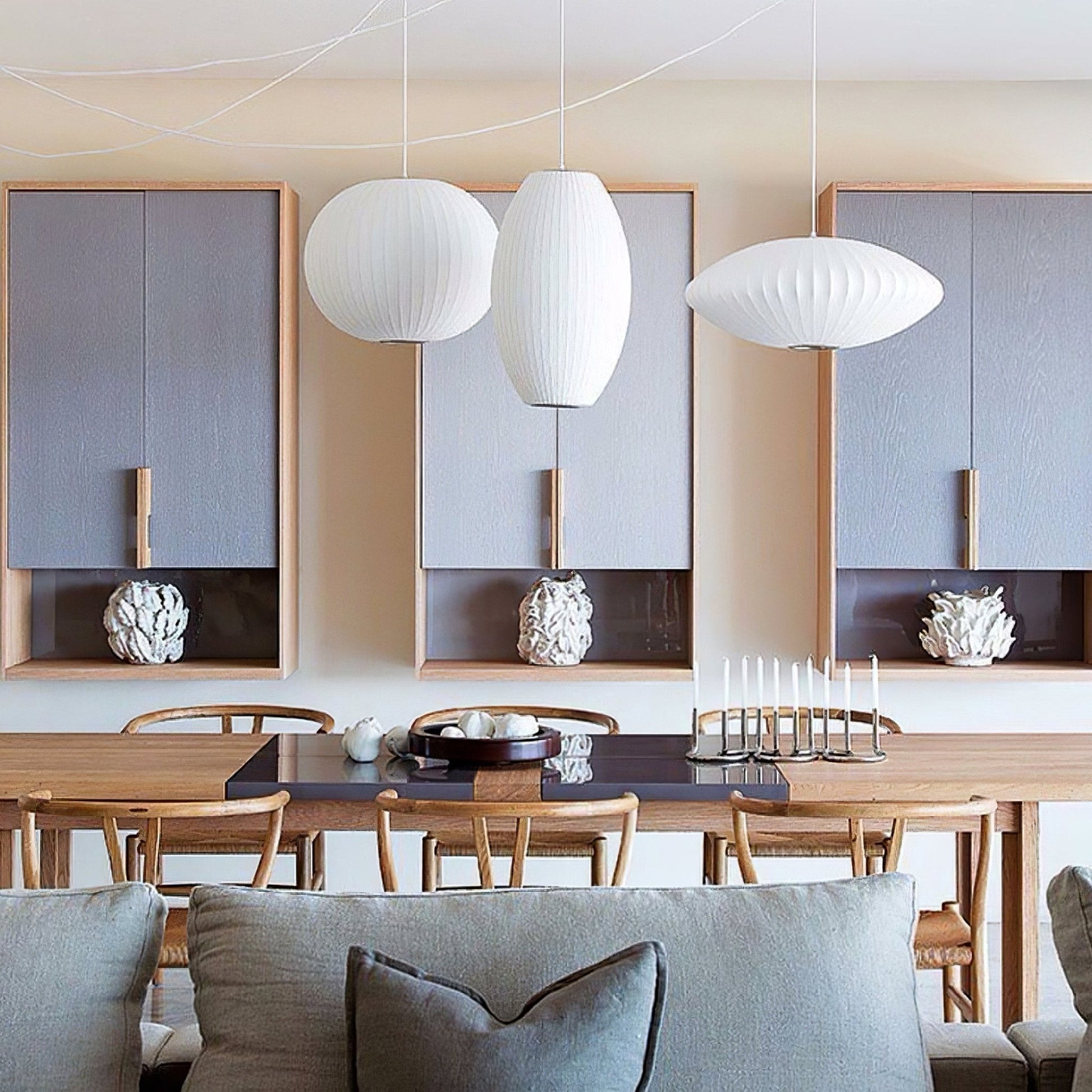 Fisoren Modern Silk Pendant Lamp-Neutral Decor