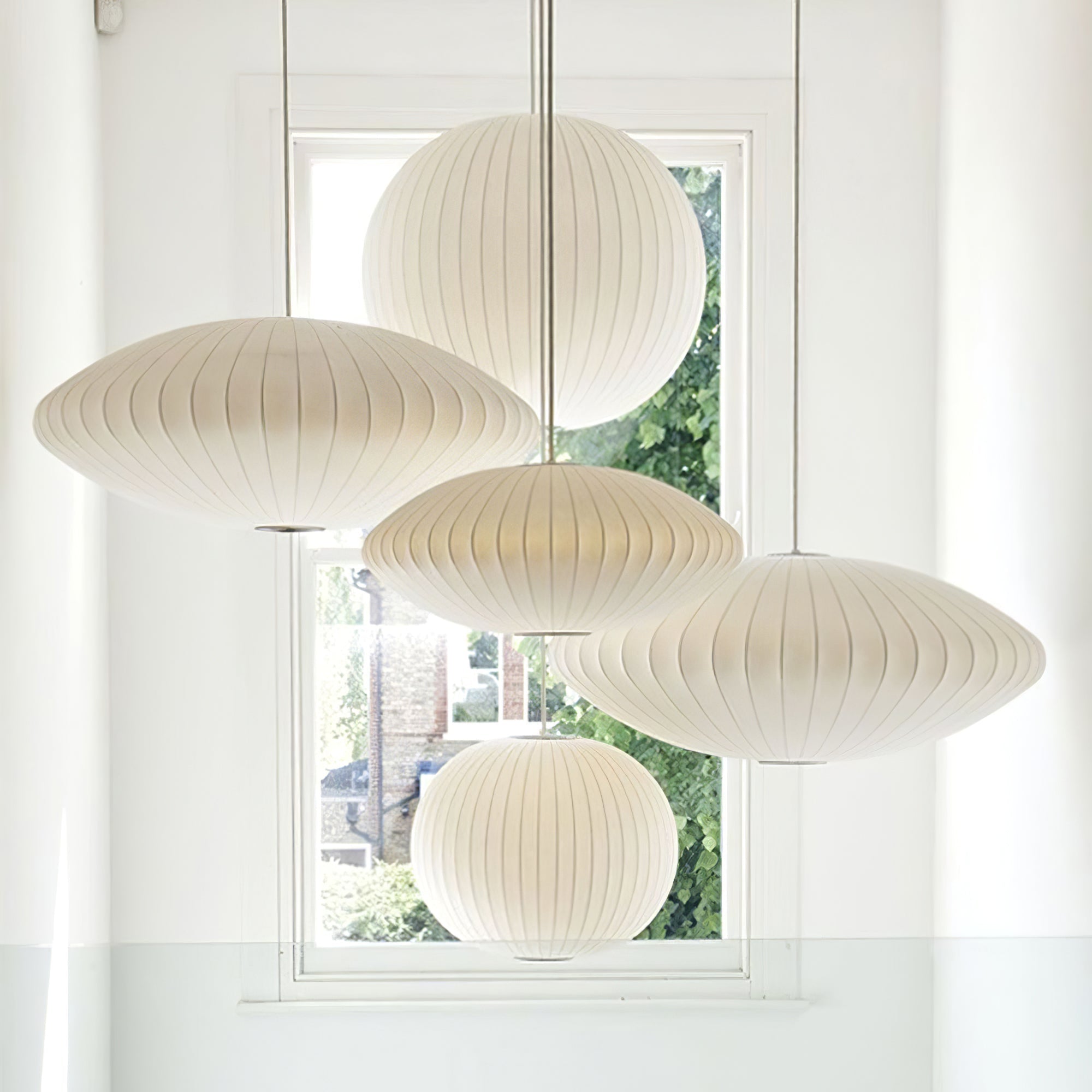 Fisoren Modern Silk Pendant Lamp-Neutral Decor