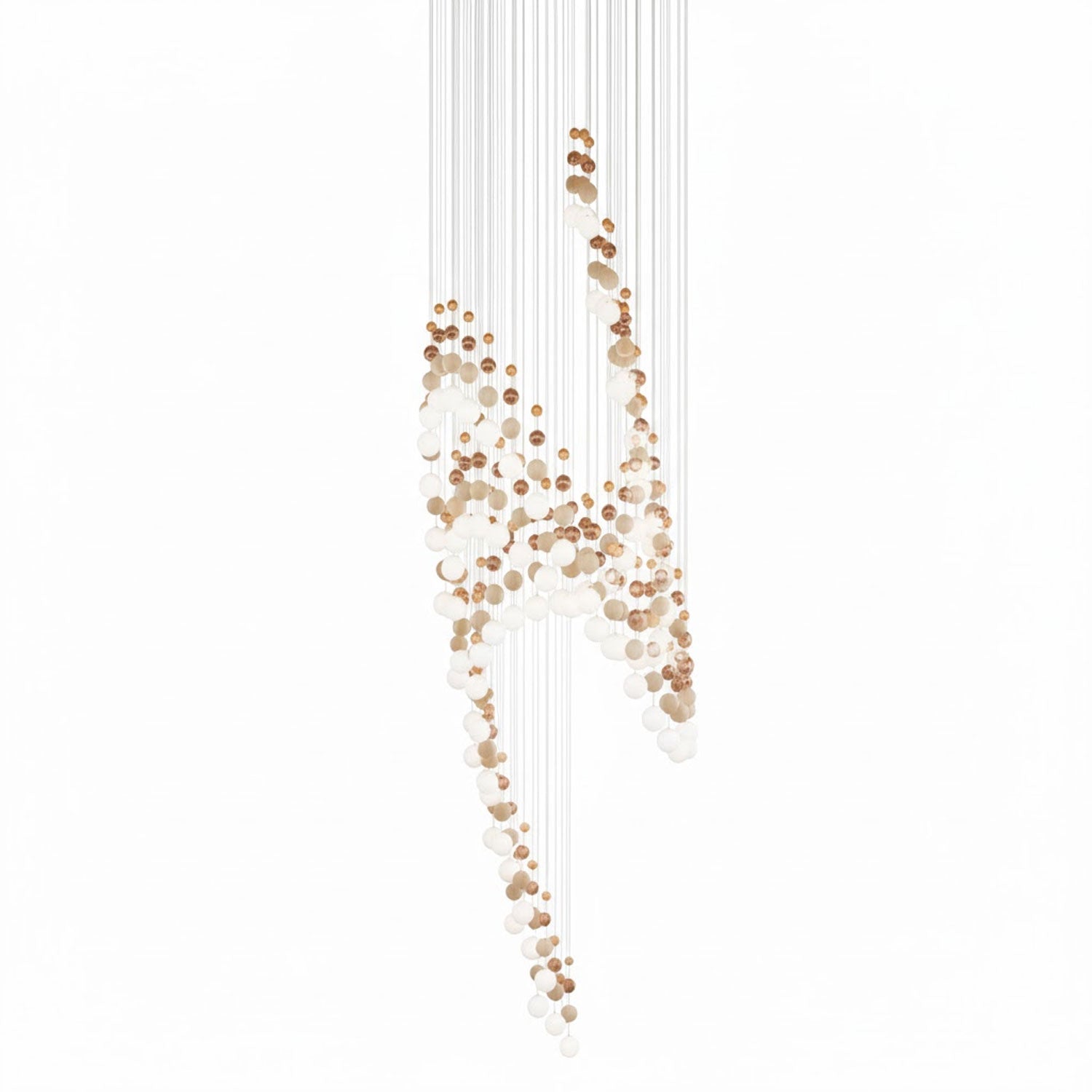 Pearl Curtain Customize Chandelier-Neutral Decor