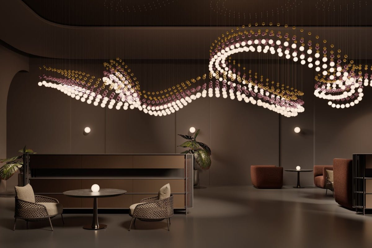 Pearl Curtain Customize Chandelier-Neutral Decor